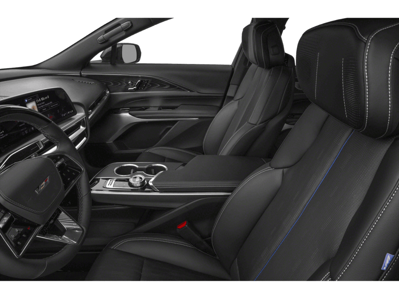 2026 Cadillac LYRIQ LYRIQ-V - Interior Driver's Side with Door Open, Front Seat Feature