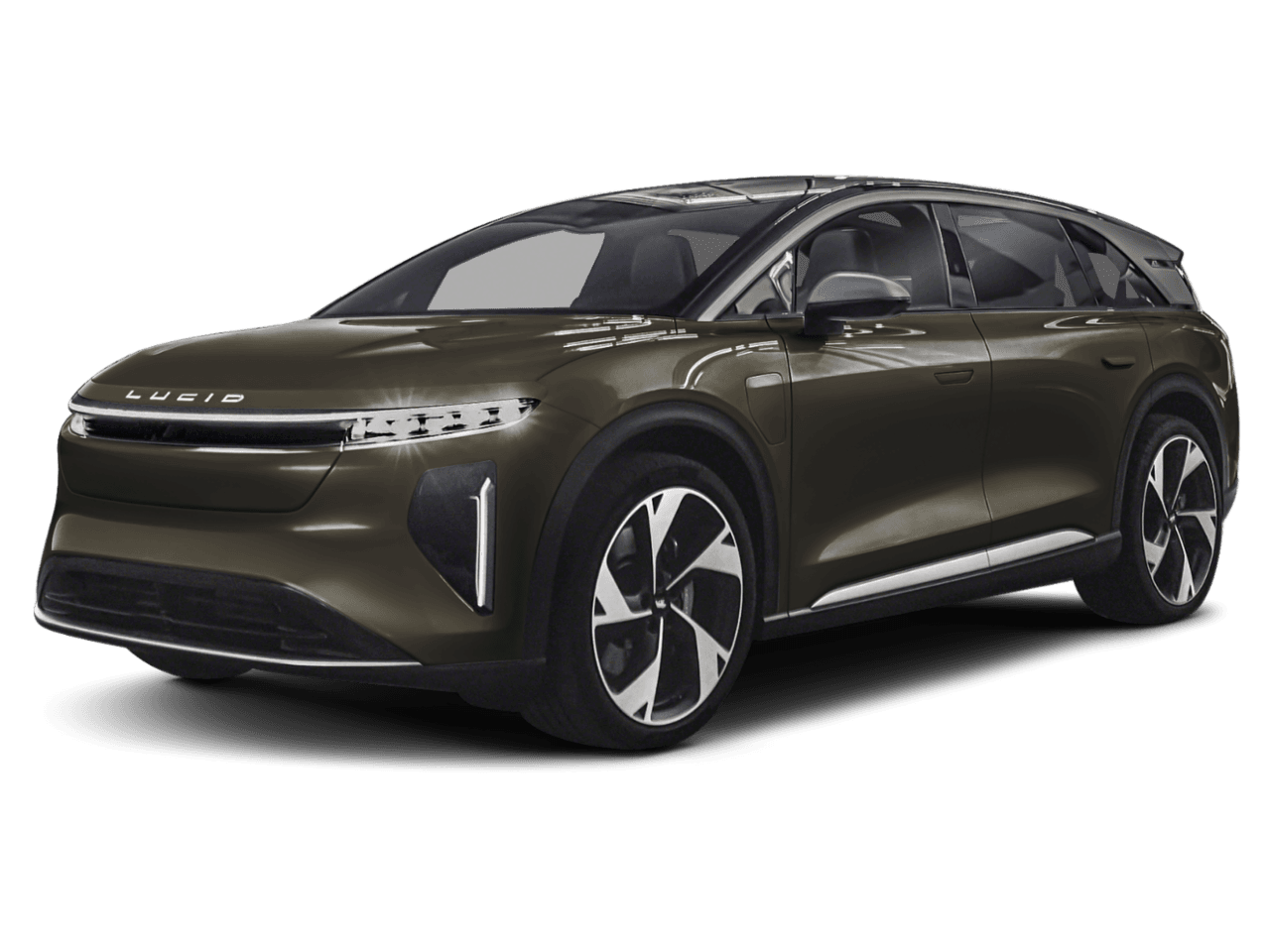 2026 Lucid Gravity Grand Touring - Front 3/4, facing to the left