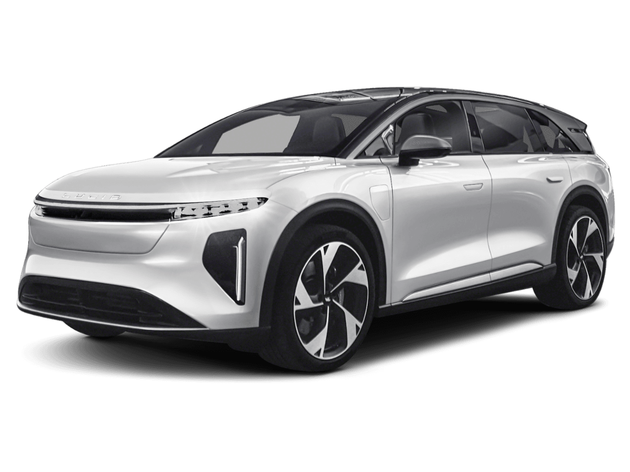 2026 Lucid Gravity Grand Touring - Front 3/4, facing to the left