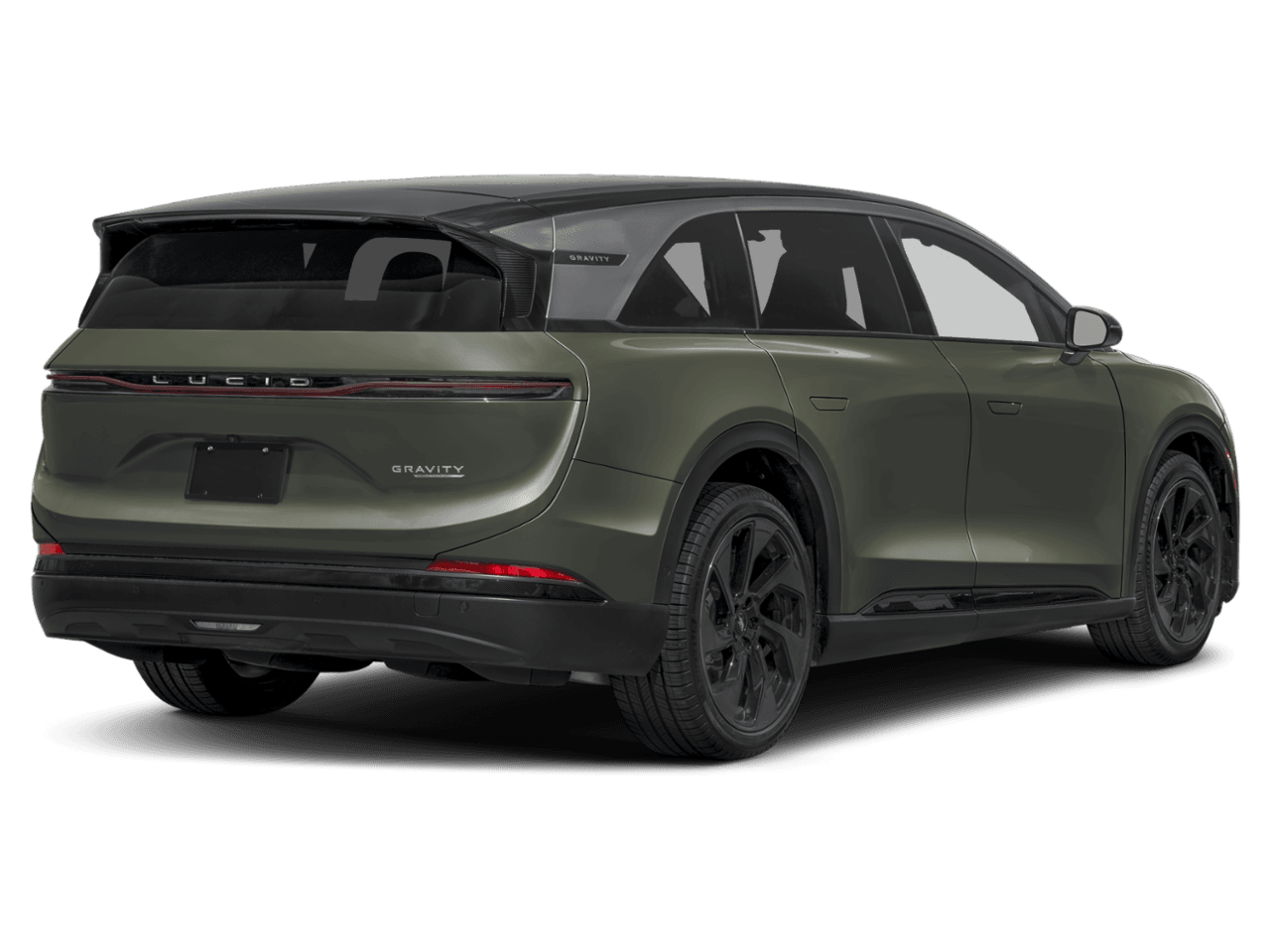 2026 Lucid Gravity Grand Touring - Rear 3/4, facing to the right