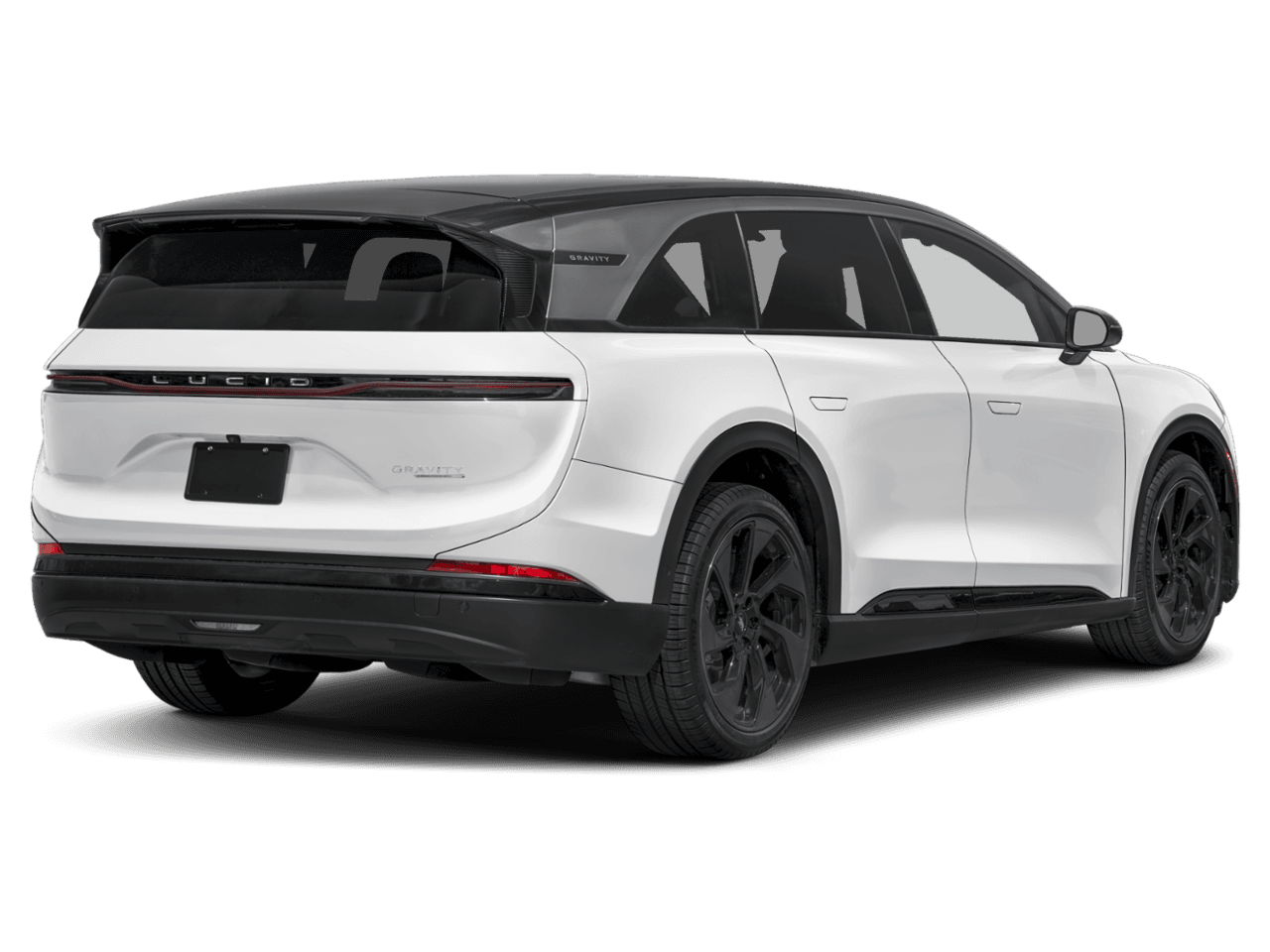 2026 Lucid Gravity Grand Touring - Rear 3/4, facing to the right