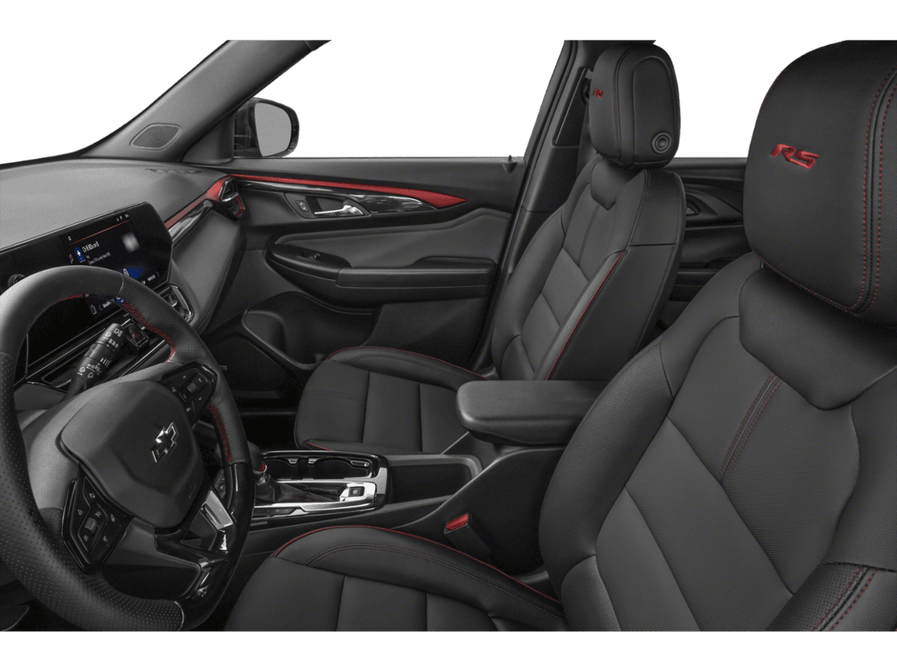 2026 Chevrolet Trailblazer RS - Interior Driver's Side with Door Open, Front Seat Feature