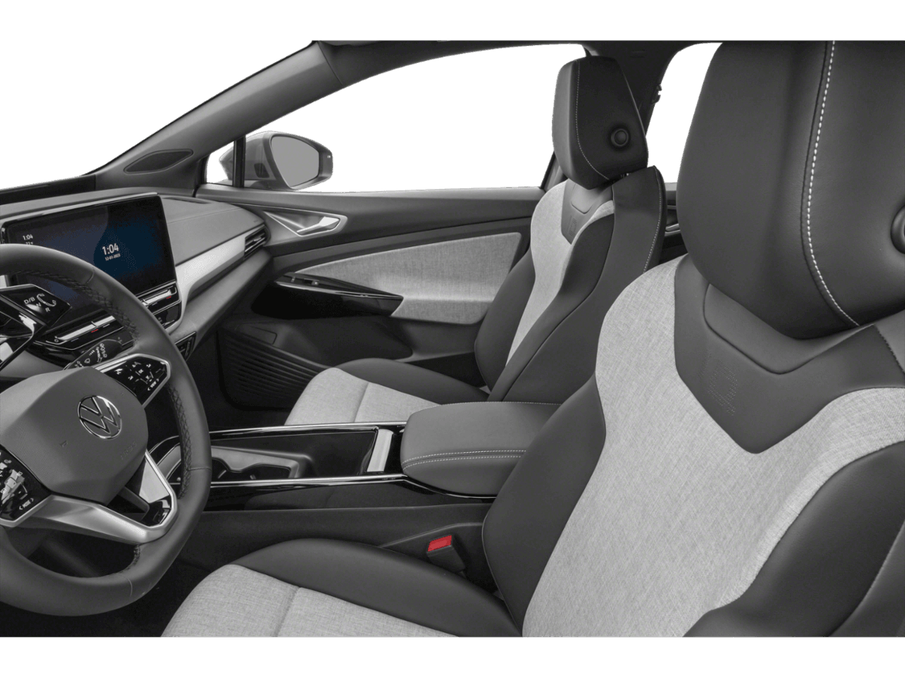 2025 Volkswagen ID.4 Limited - Interior Driver's Side with Door Open, Front Seat Feature