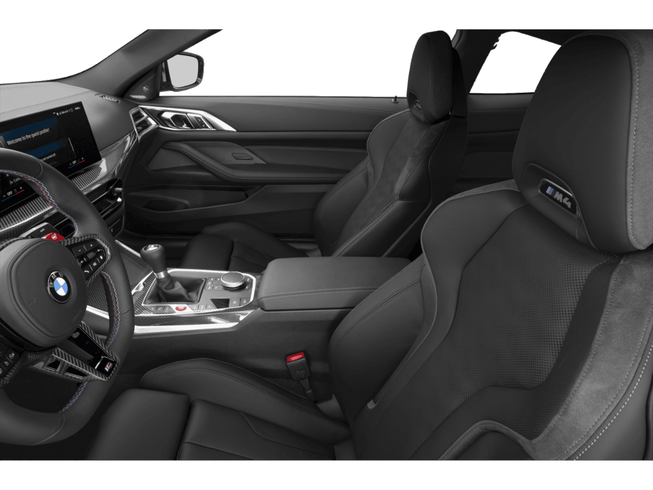 2026 BMW M4  - Interior Driver's Side with Door Open, Front Seat Feature