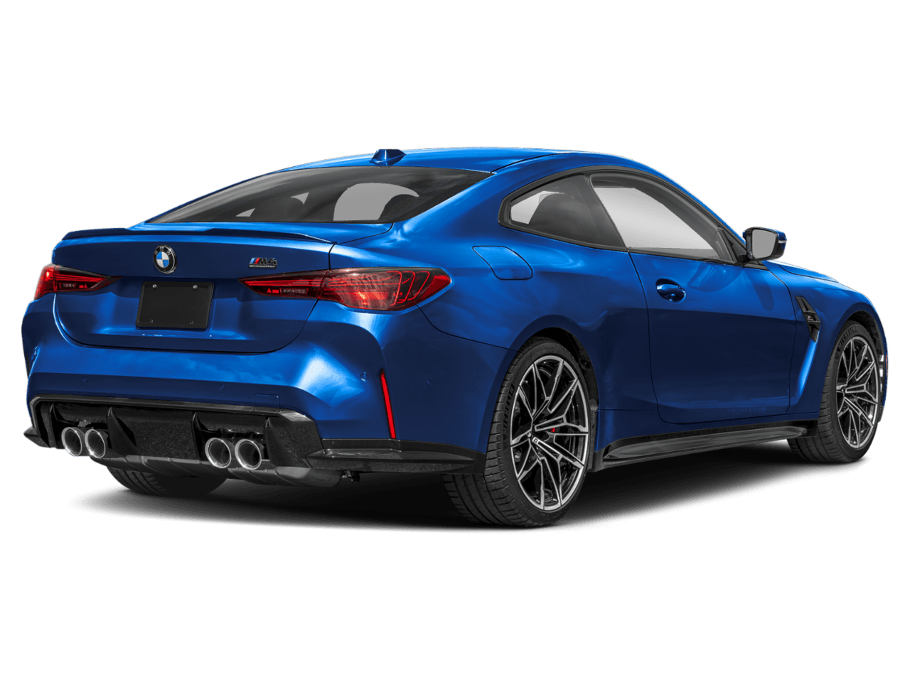2026 BMW M4 Competition - Rear 3/4, facing to the right