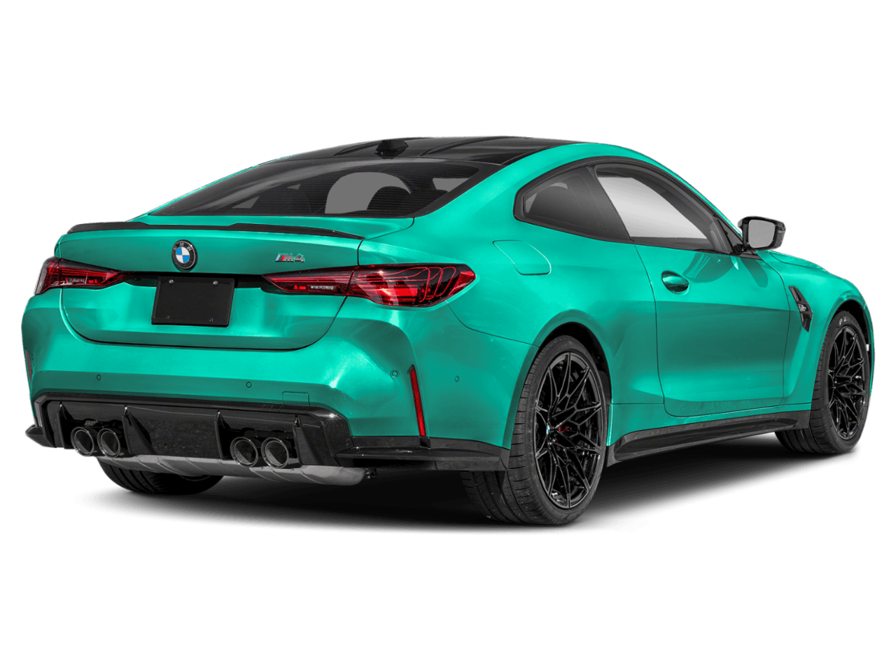 2026 BMW M4 Competition xDrive - Rear 3/4, facing to the right