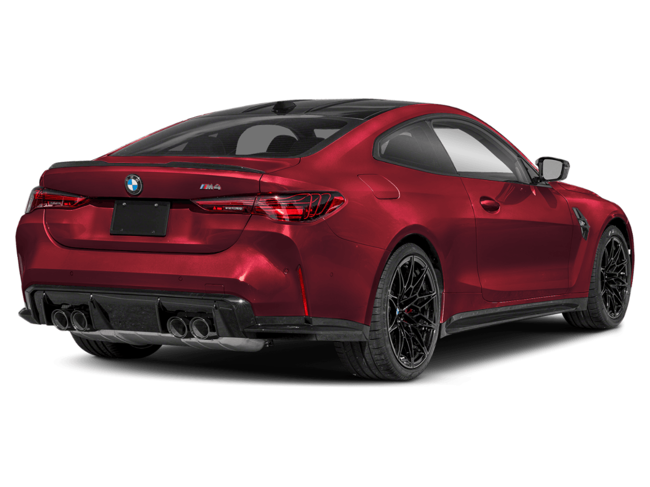 2026 BMW M4 Competition xDrive - Rear 3/4, facing to the right