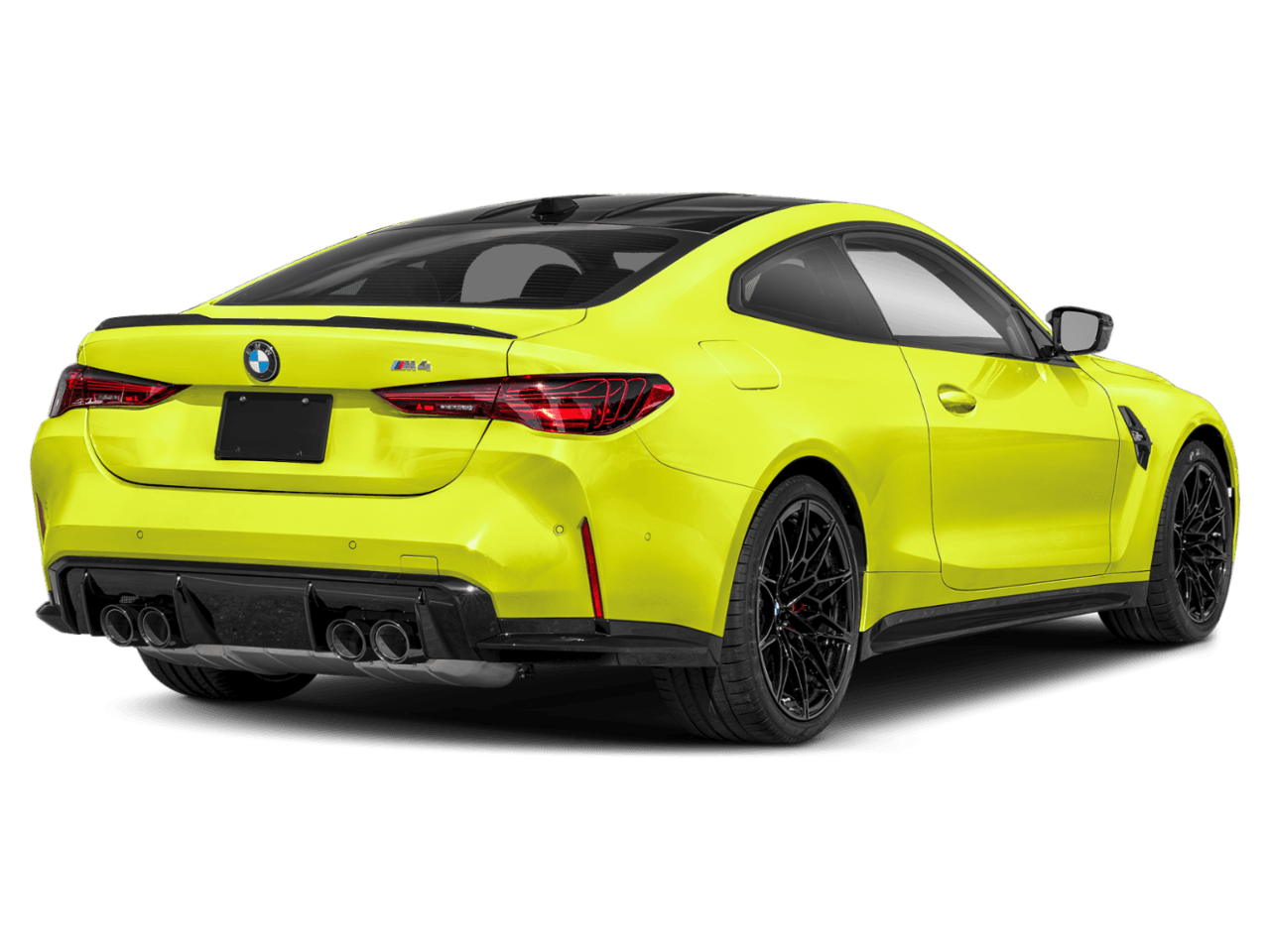 2026 BMW M4 Competition xDrive - Rear 3/4, facing to the right