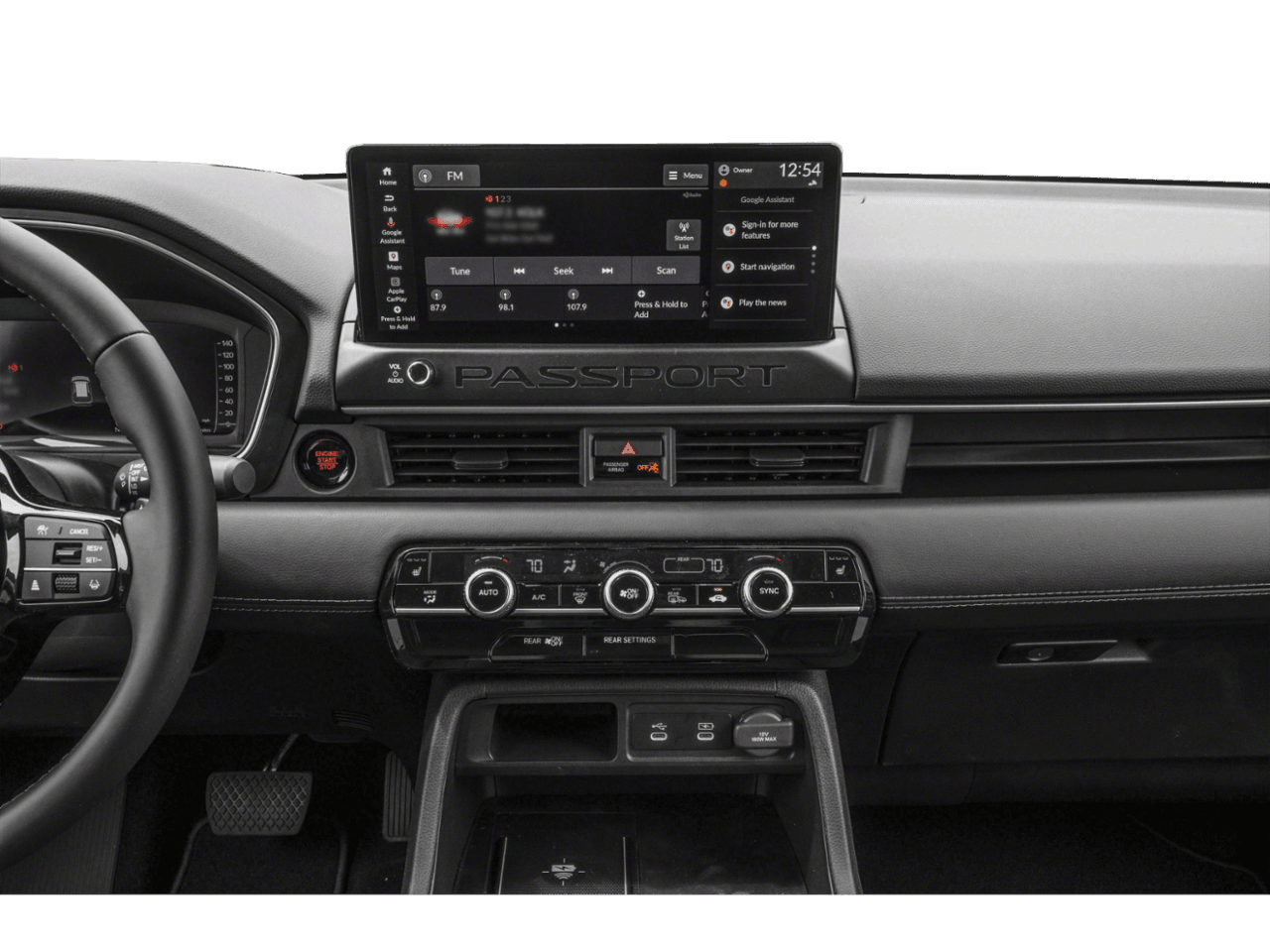 2026 Honda Passport RTL Towing - Interior Stereo System