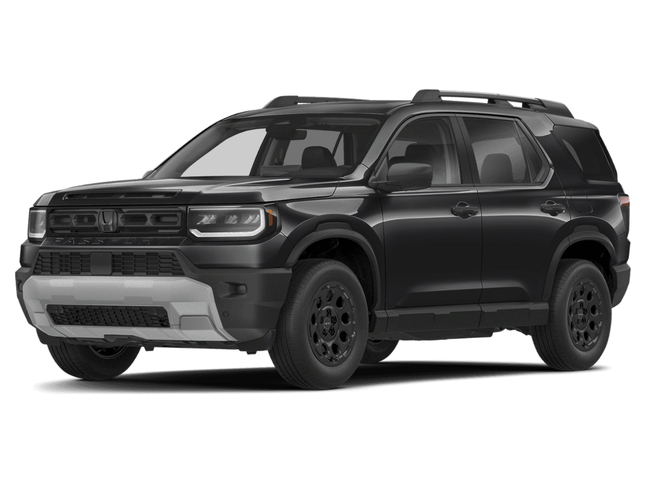 2026 Honda Passport RTL Blackout - Front 3/4, facing to the left