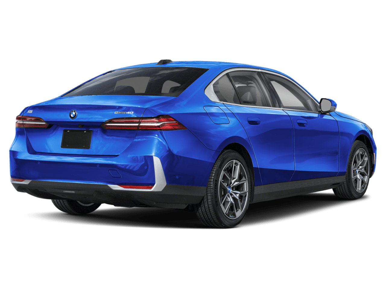 2026 BMW i5 eDrive40 - Rear 3/4, facing to the right
