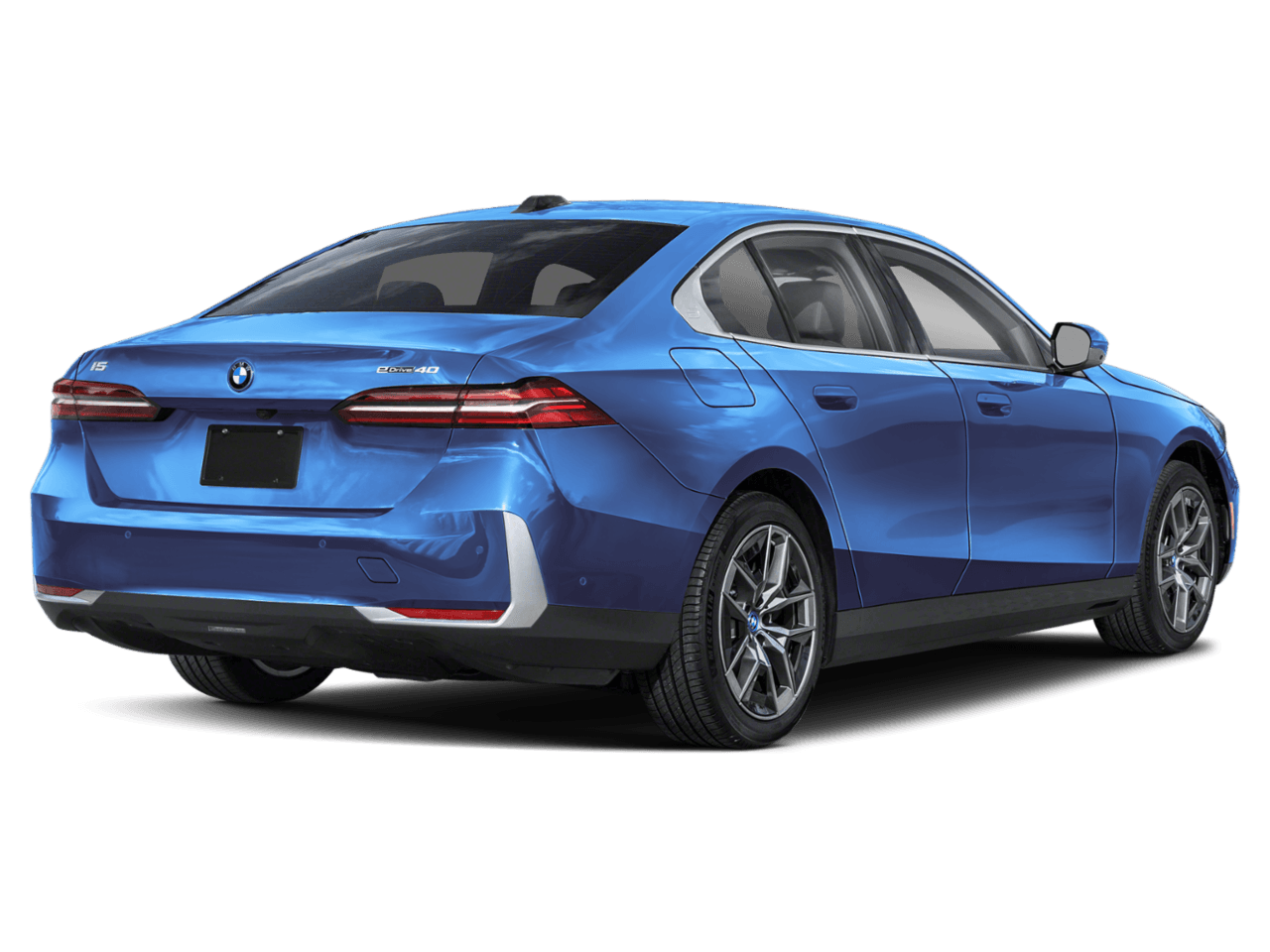 2026 BMW i5 eDrive40 - Rear 3/4, facing to the right