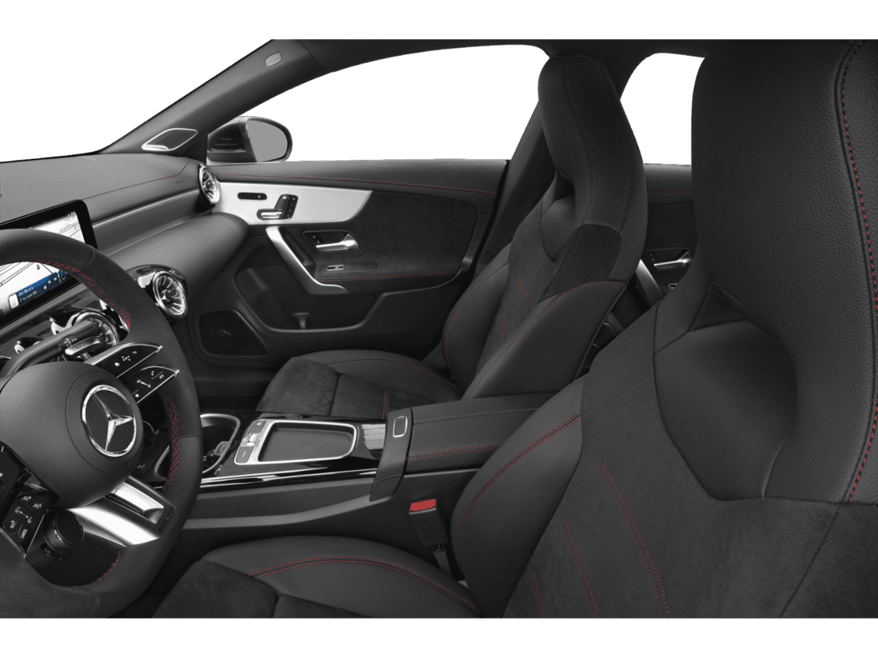 2026 Mercedes-Benz CLA AMG CLA 45 - Interior Driver's Side with Door Open, Front Seat Feature