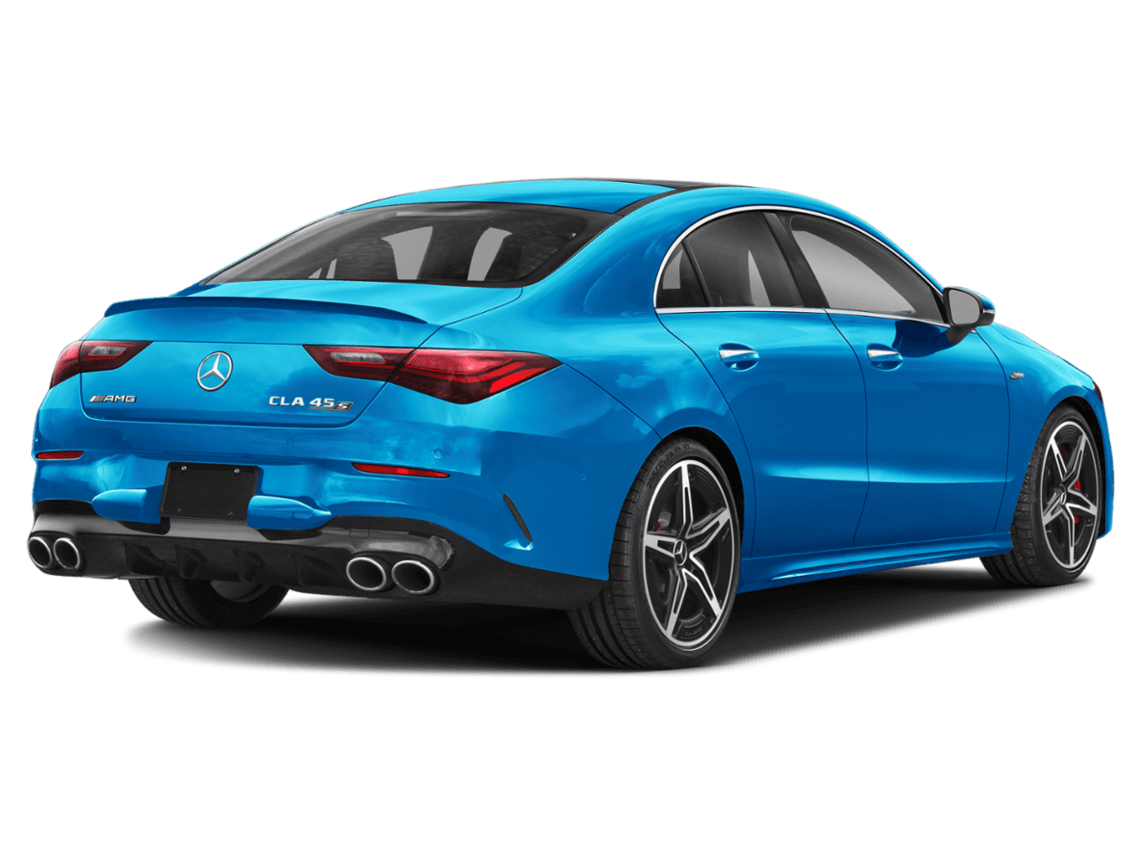 2026 Mercedes-Benz CLA AMG CLA 45 - Rear 3/4, facing to the right