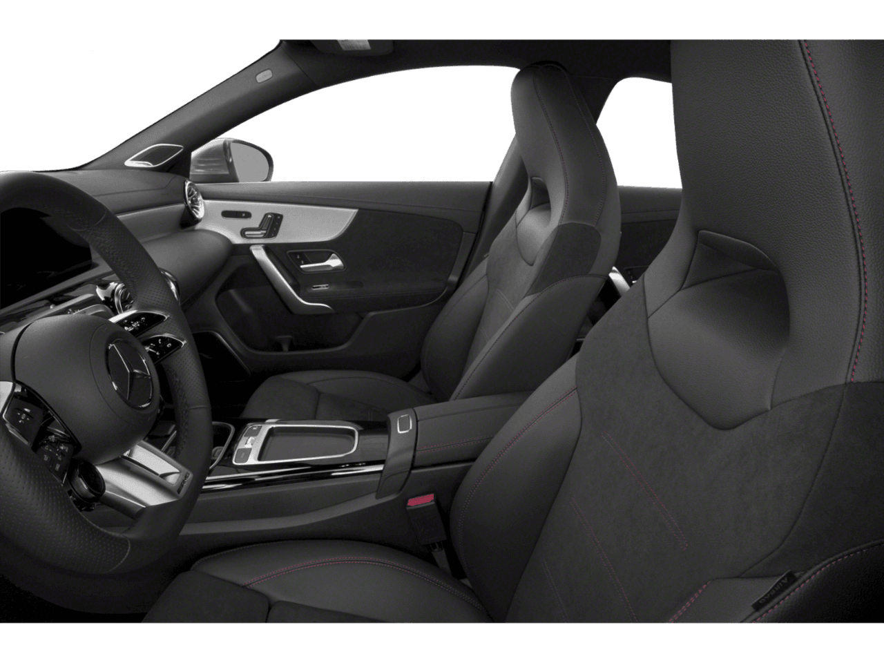 2026 Mercedes-Benz CLA AMG CLA 35 - Interior Driver's Side with Door Open, Front Seat Feature