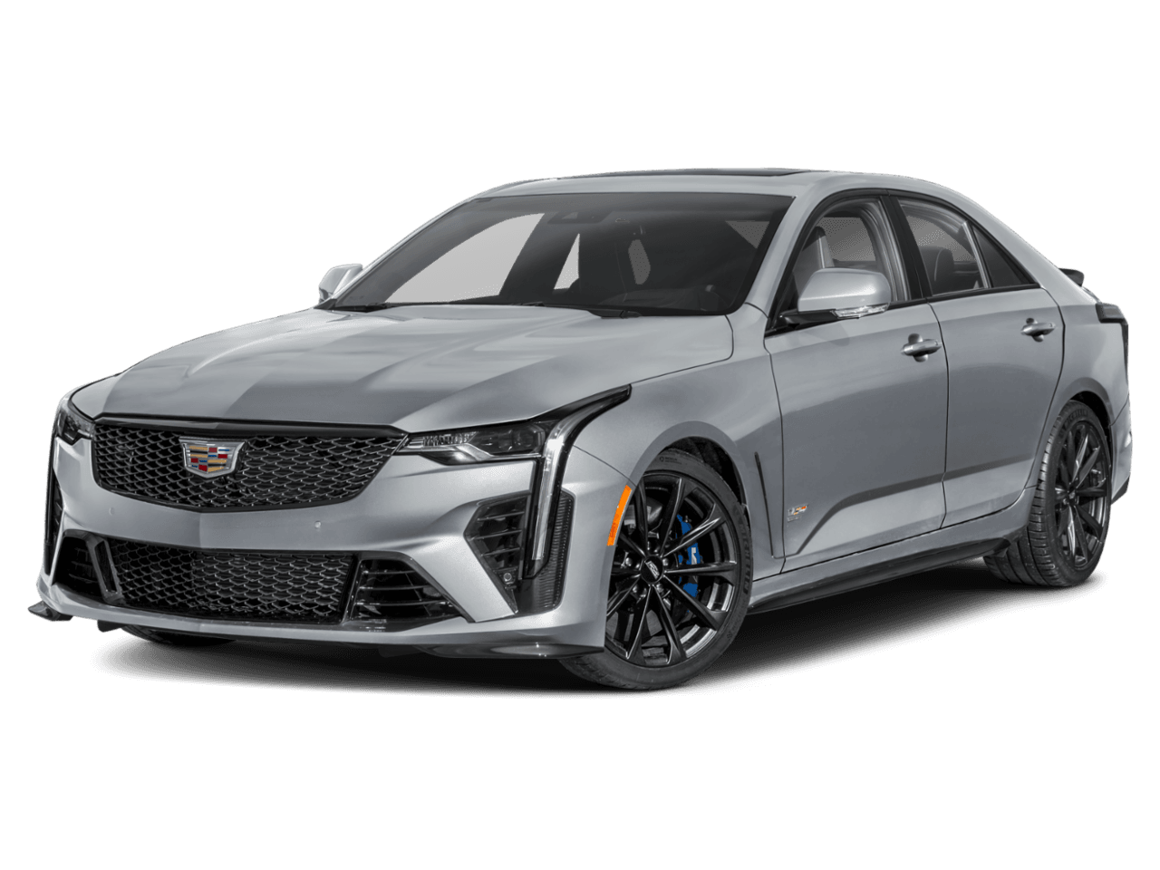 2026 Cadillac CT4-V  - Front 3/4, facing to the left