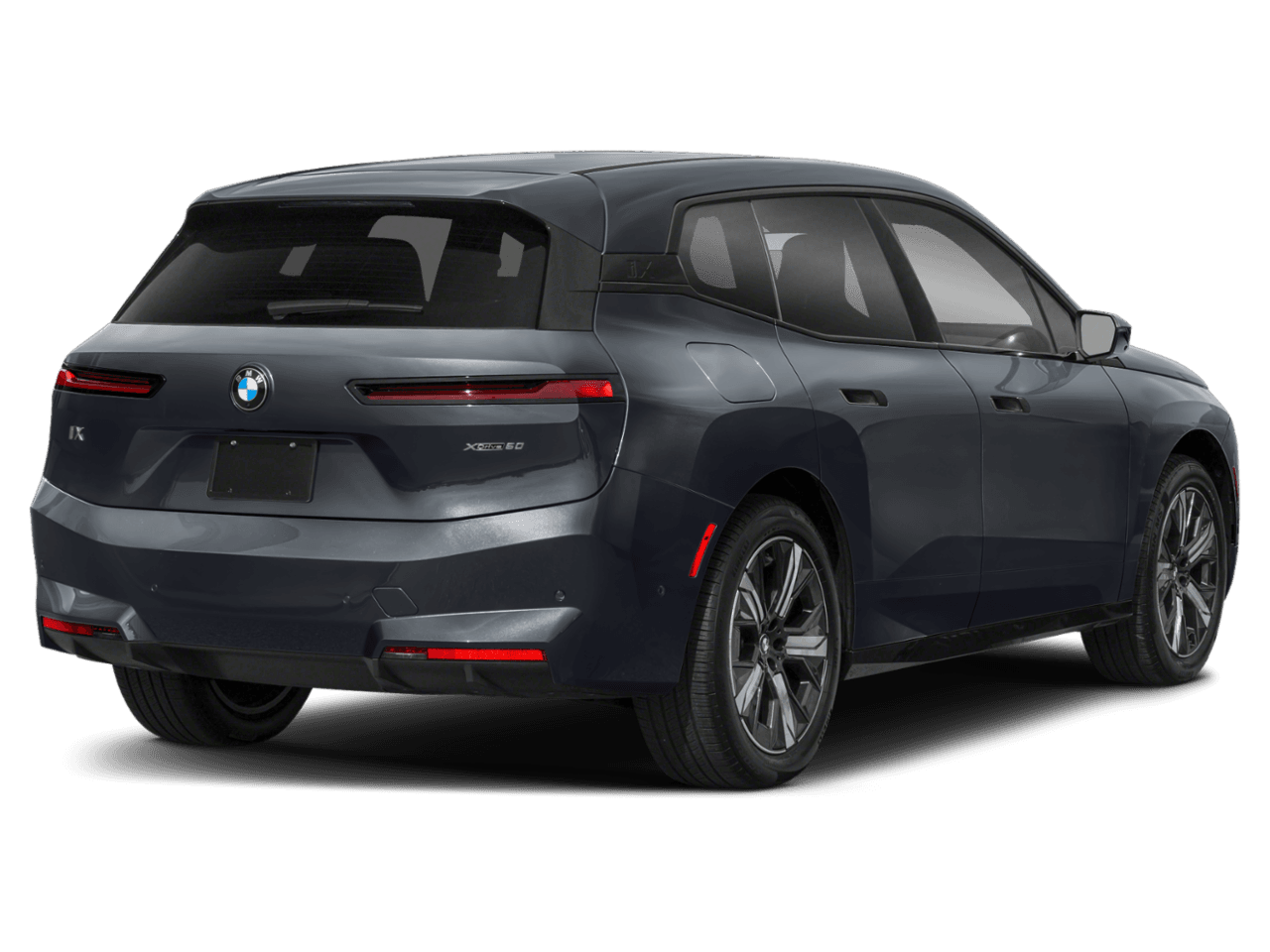 2026 BMW iX xDrive45 - Rear 3/4, facing to the right