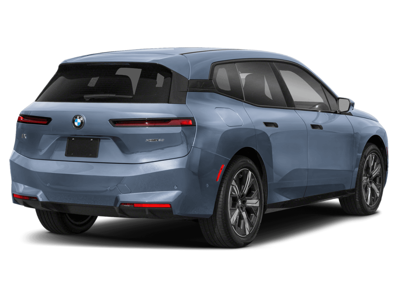 2026 BMW iX xDrive45 - Rear 3/4, facing to the right