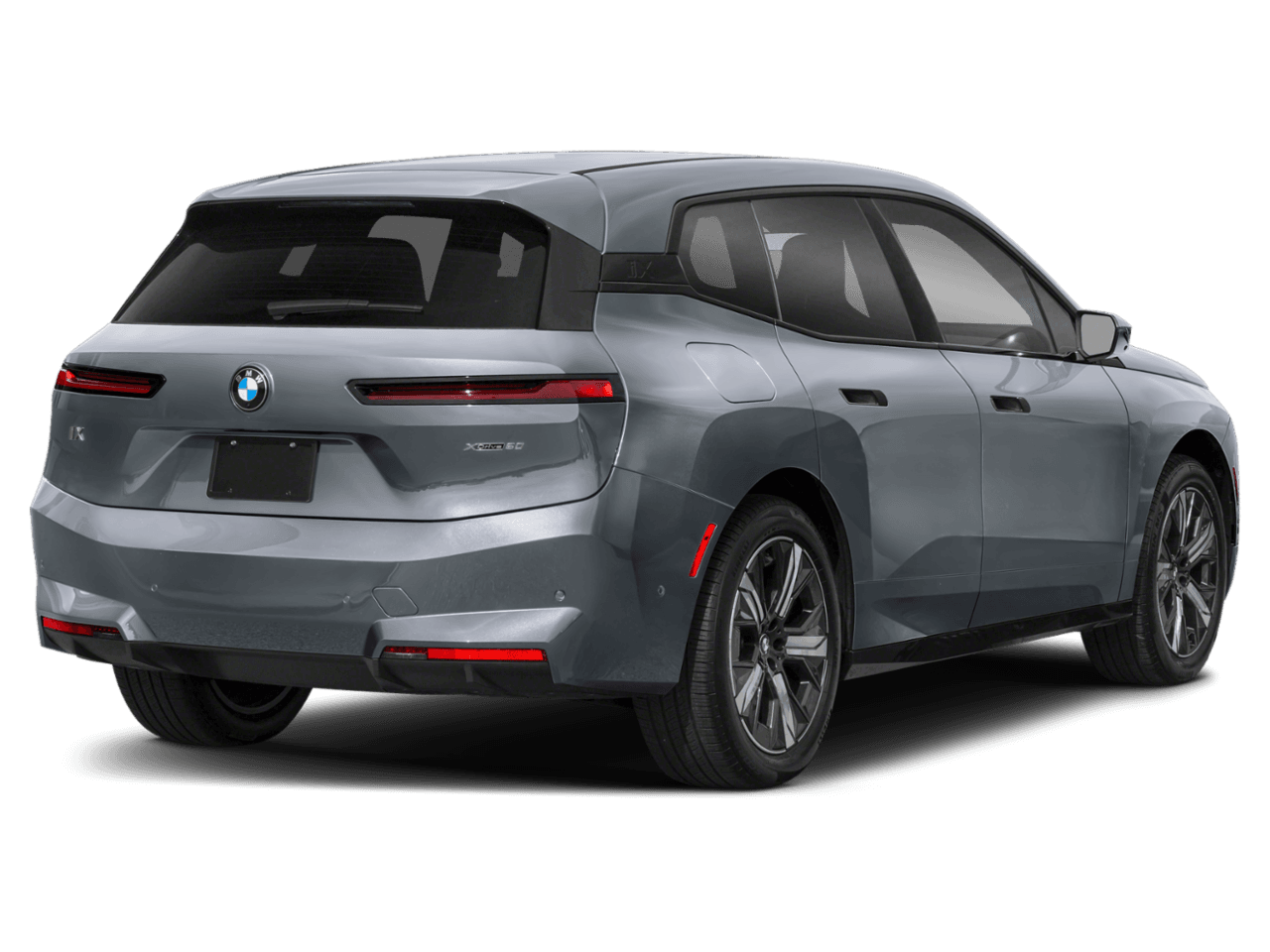 2026 BMW iX xDrive45 - Rear 3/4, facing to the right