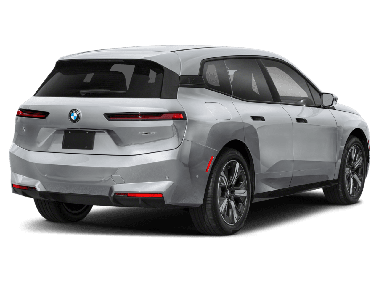 2026 BMW iX xDrive45 - Rear 3/4, facing to the right