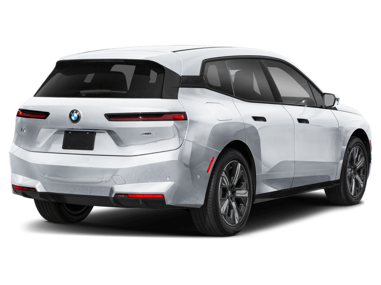 2026 BMW iX xDrive45 - Rear 3/4, facing to the right