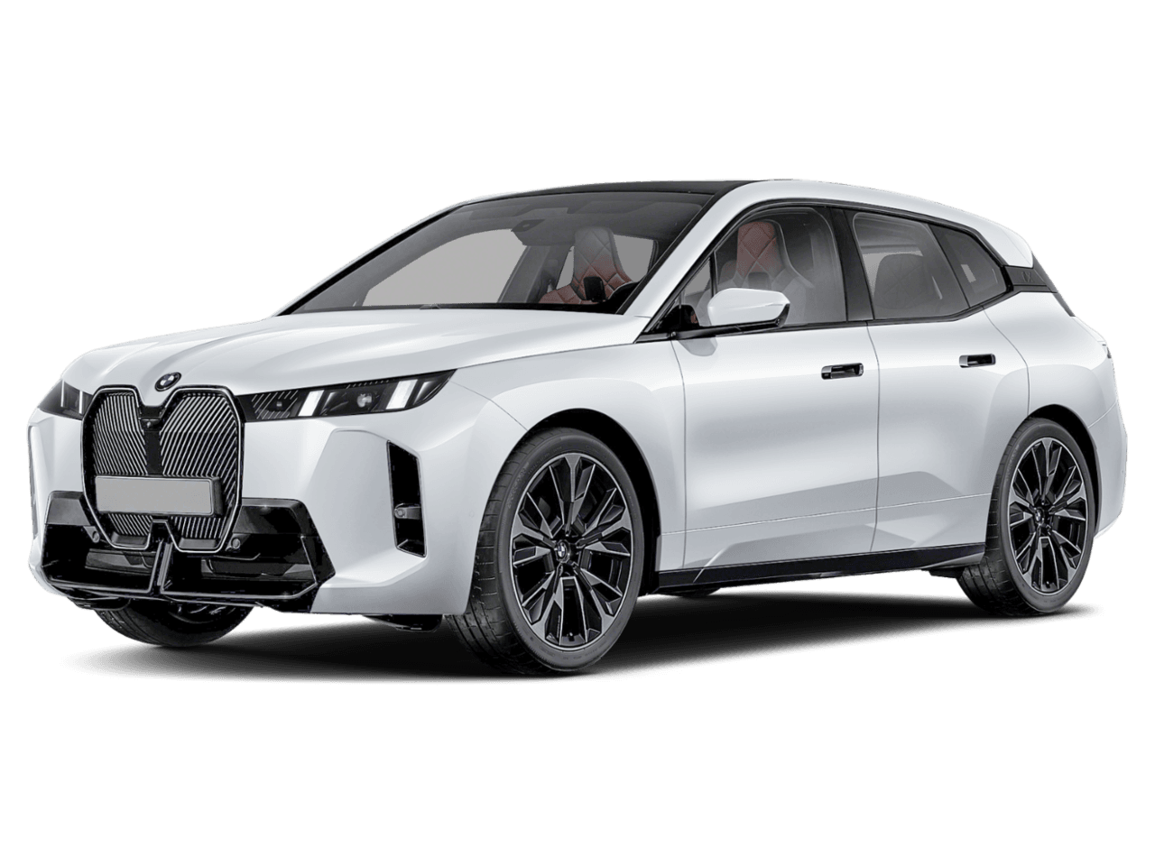 2026 BMW iX M70 - Front 3/4, facing to the left