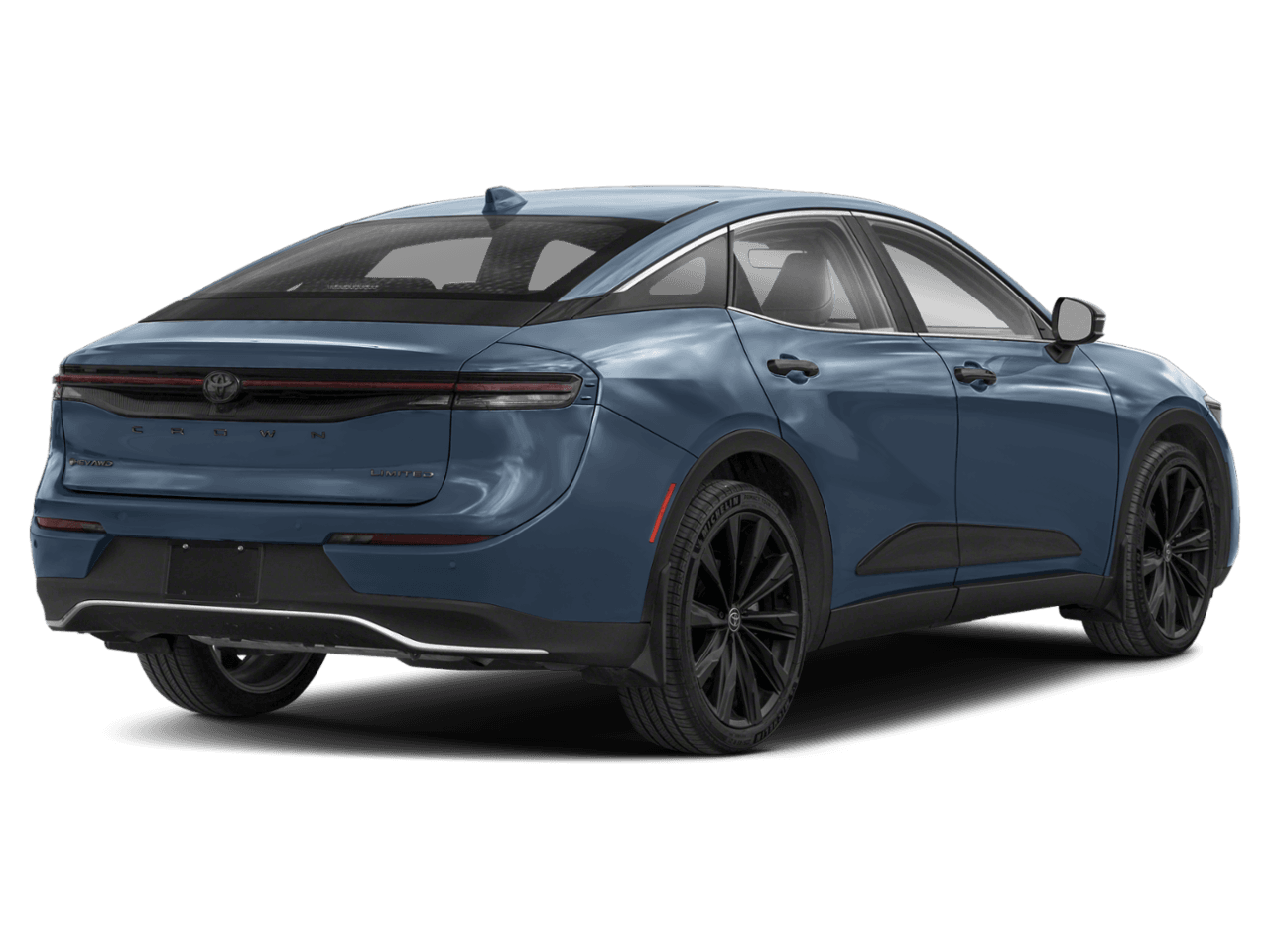 2026 Toyota Crown Nightshade - Rear 3/4, facing to the right