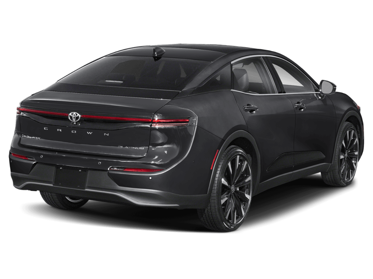 2026 Toyota Crown Platinum - Rear 3/4, facing to the right