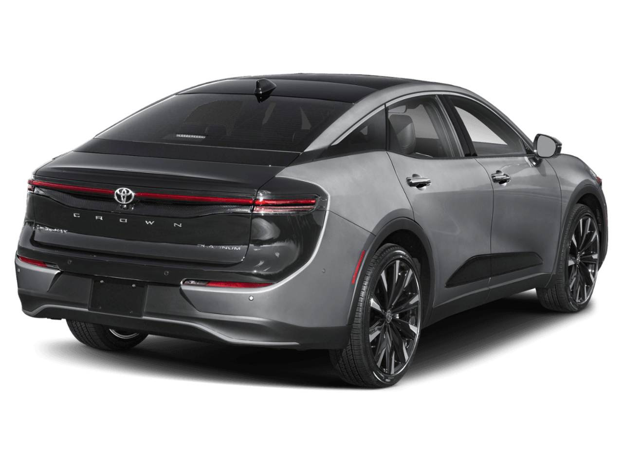 2026 Toyota Crown Platinum - Rear 3/4, facing to the right
