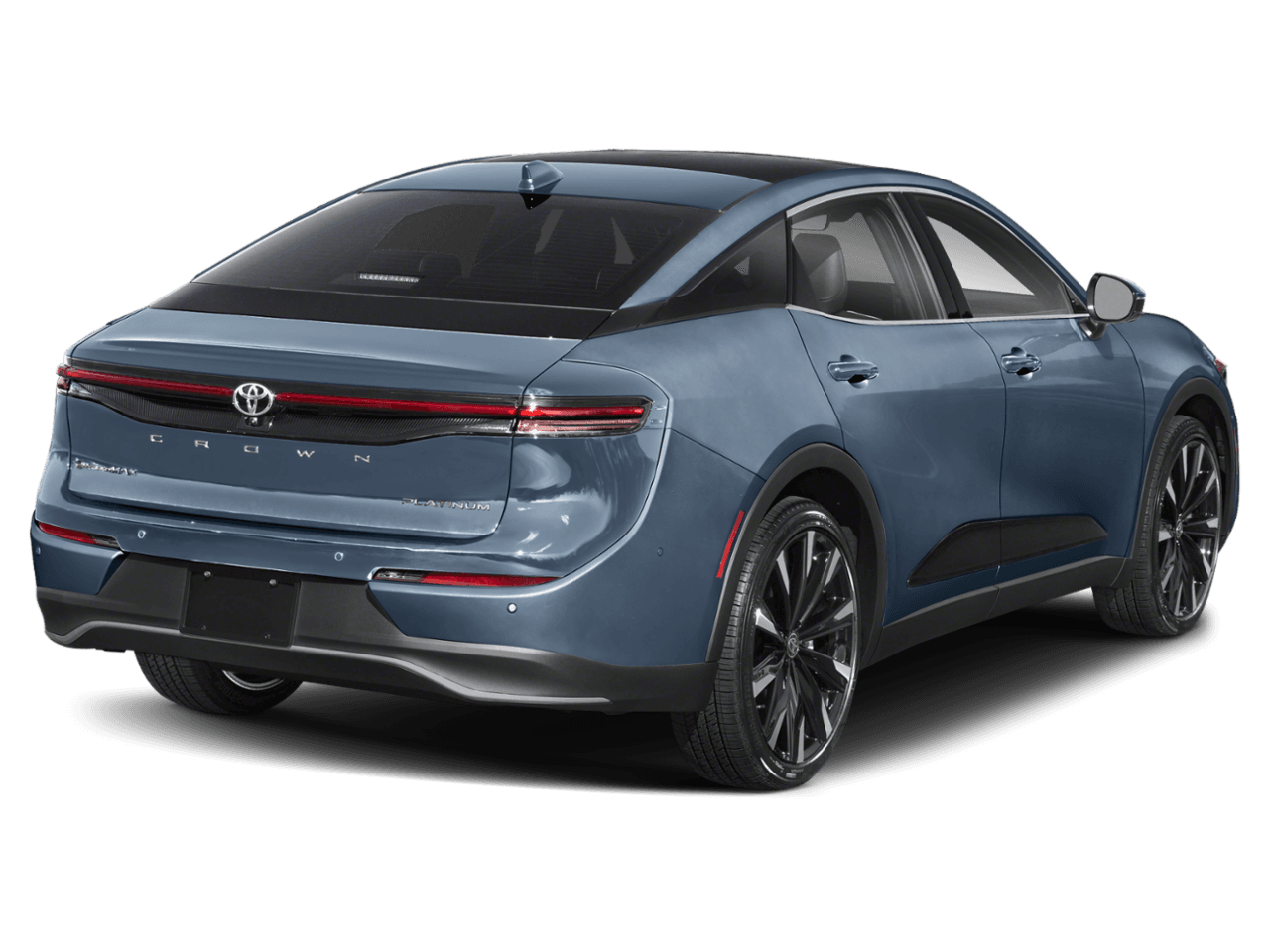 2026 Toyota Crown Platinum - Rear 3/4, facing to the right