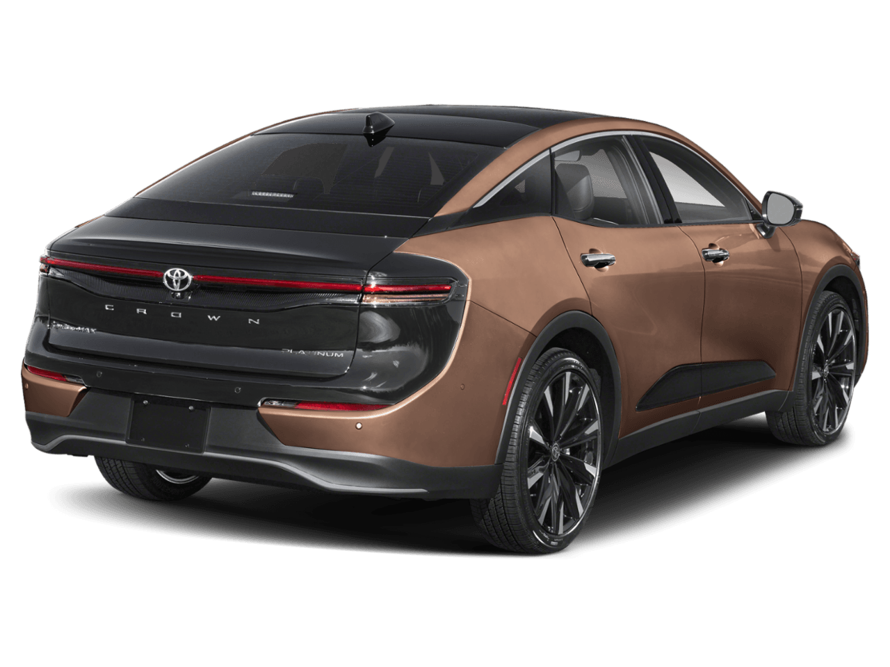 2026 Toyota Crown Platinum - Rear 3/4, facing to the right