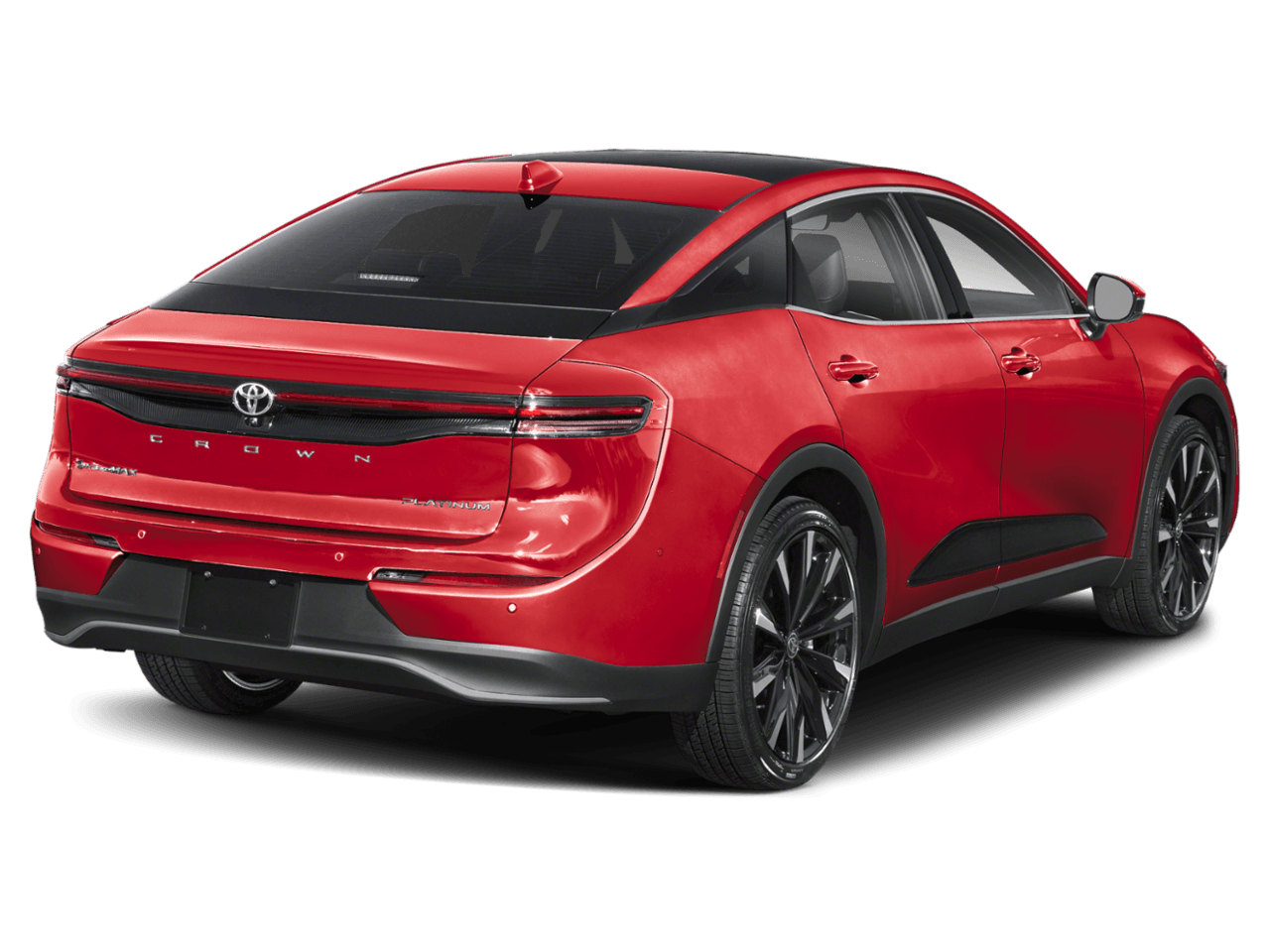 2026 Toyota Crown Platinum - Rear 3/4, facing to the right