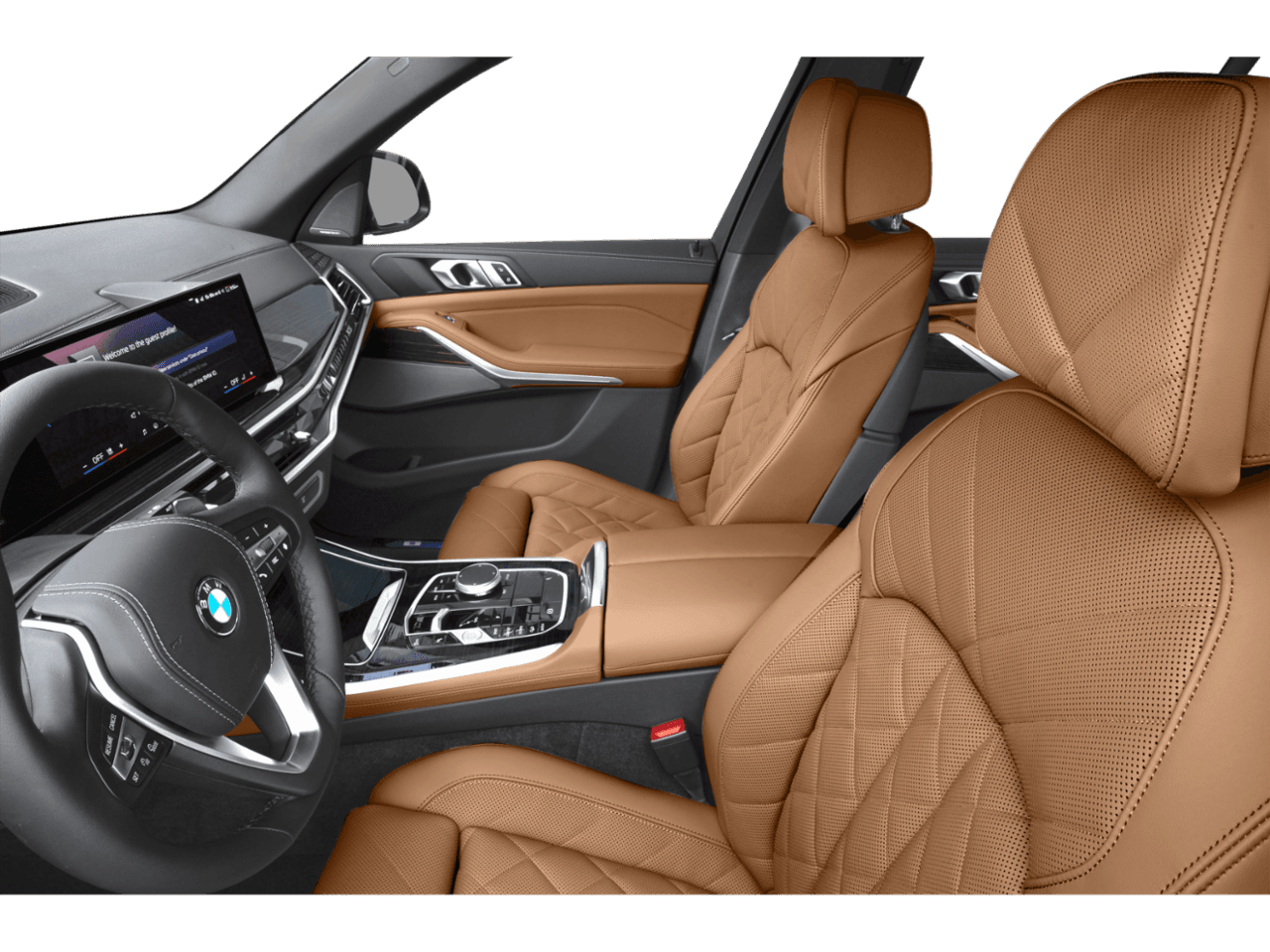 2026 BMW X5 M60i - Interior Driver's Side with Door Open, Front Seat Feature