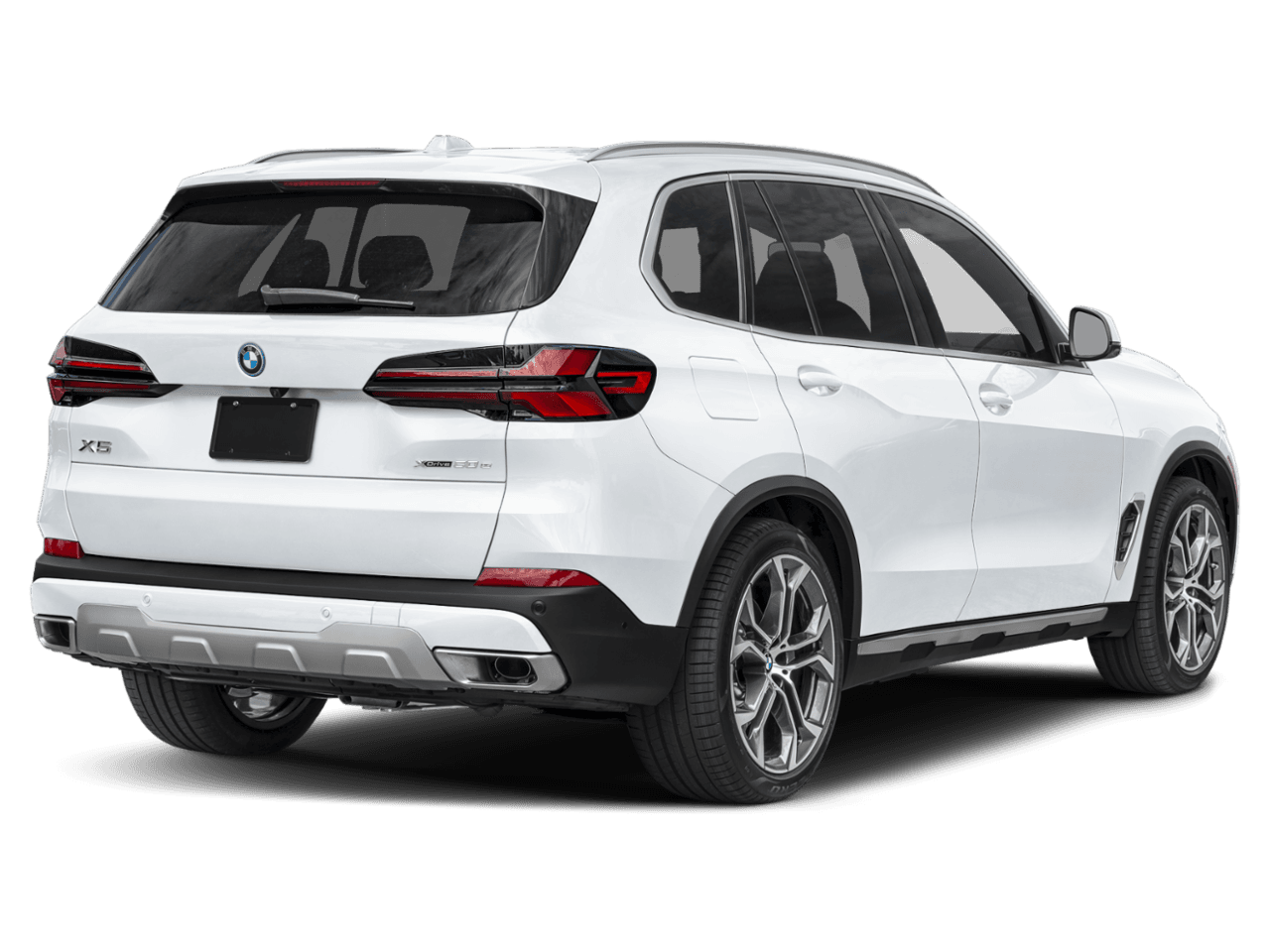 2026 BMW X5 xDrive50e - Rear 3/4, facing to the right