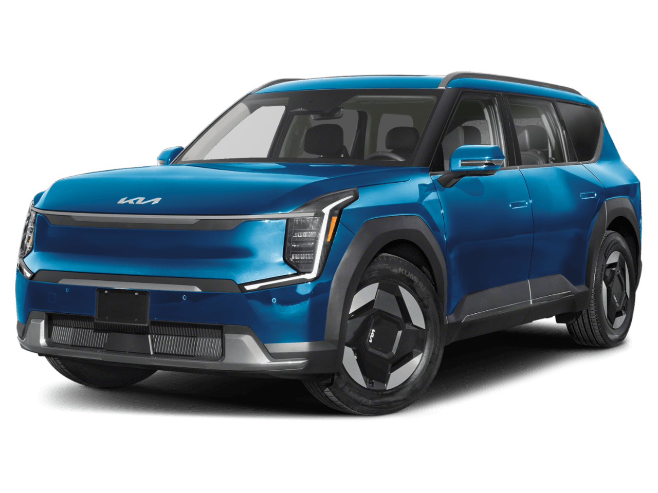 2026 Kia EV9 Wind - Front 3/4, facing to the left