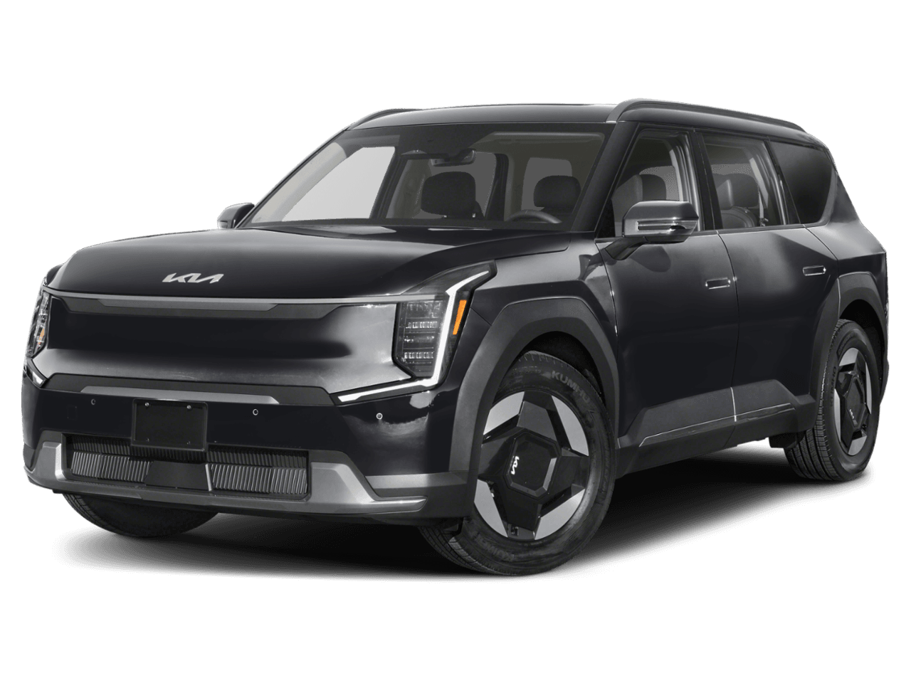 2026 Kia EV9 Wind - Front 3/4, facing to the left