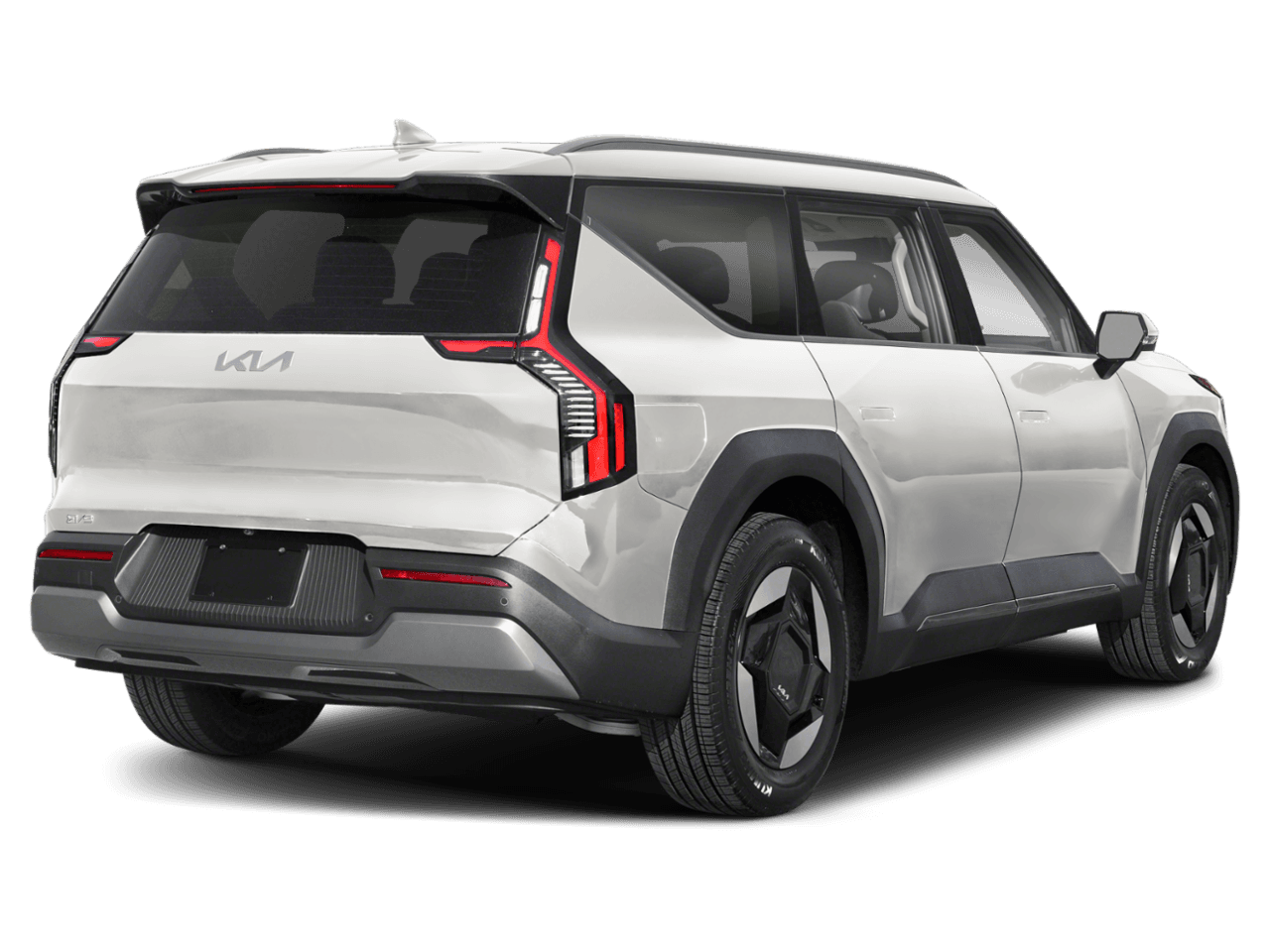 2026 Kia EV9 Wind - Rear 3/4, facing to the right