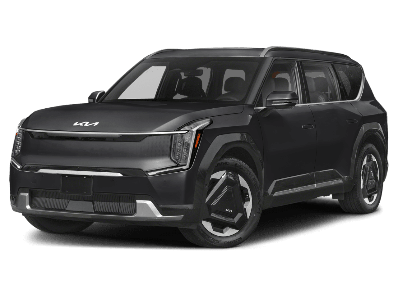 2026 Kia EV9 Land - Front 3/4, facing to the left