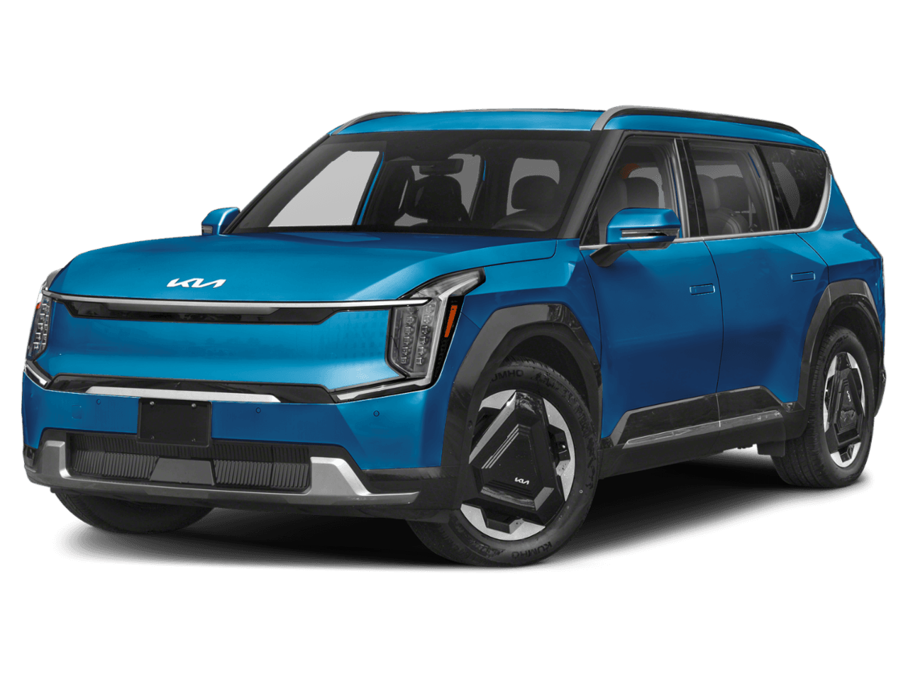 2026 Kia EV9 Land - Front 3/4, facing to the left