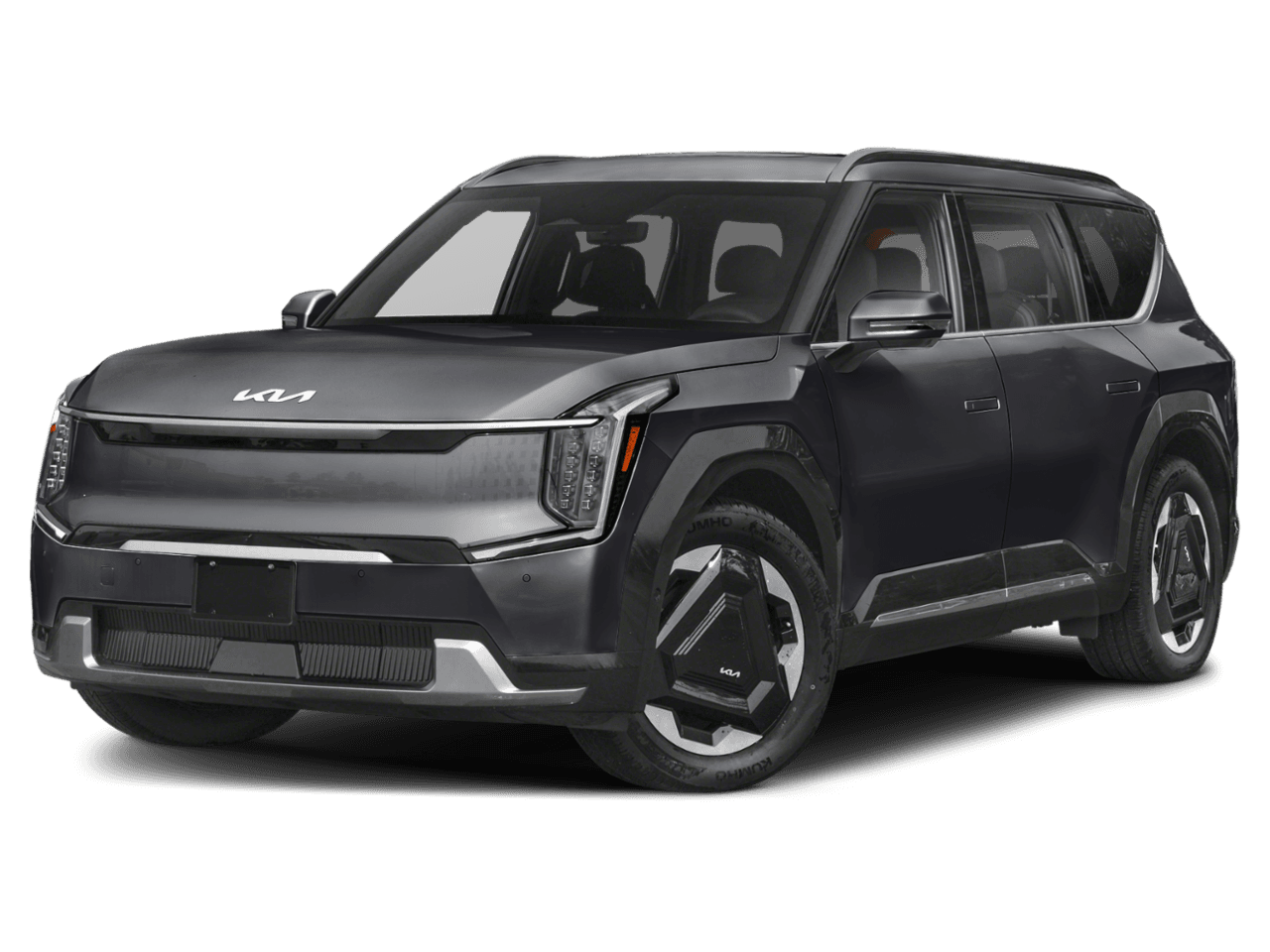 2026 Kia EV9 Land - Front 3/4, facing to the left