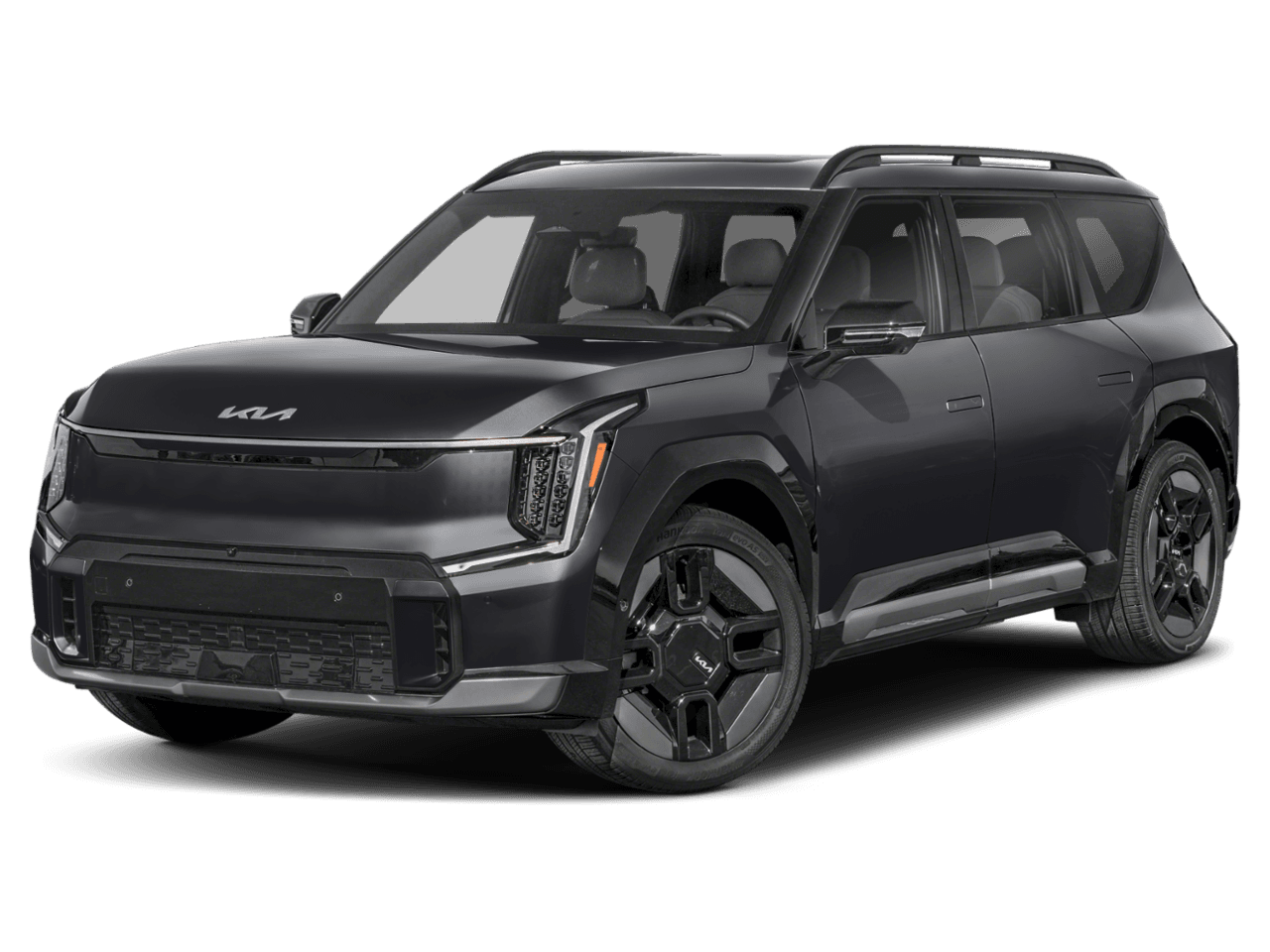 2026 Kia EV9 GT-Line - Front 3/4, facing to the left