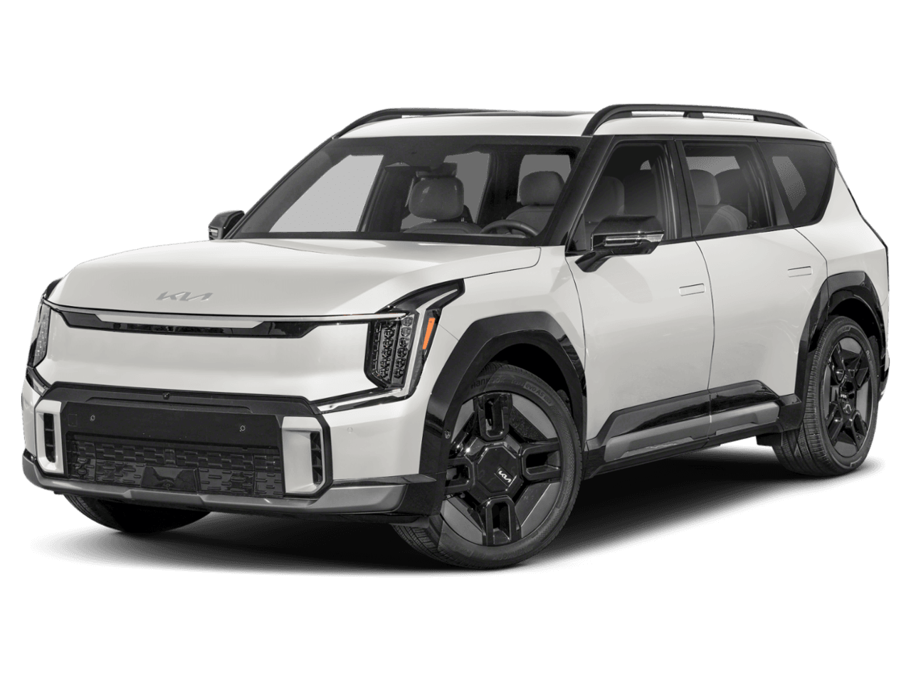2026 Kia EV9 GT-Line - Front 3/4, facing to the left