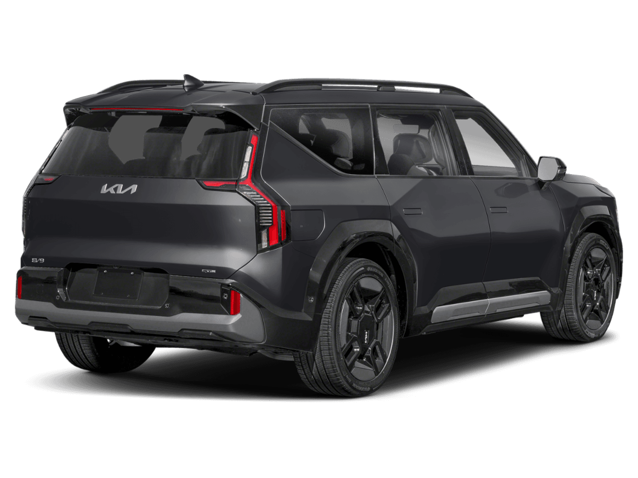2026 Kia EV9 GT-Line - Rear 3/4, facing to the right