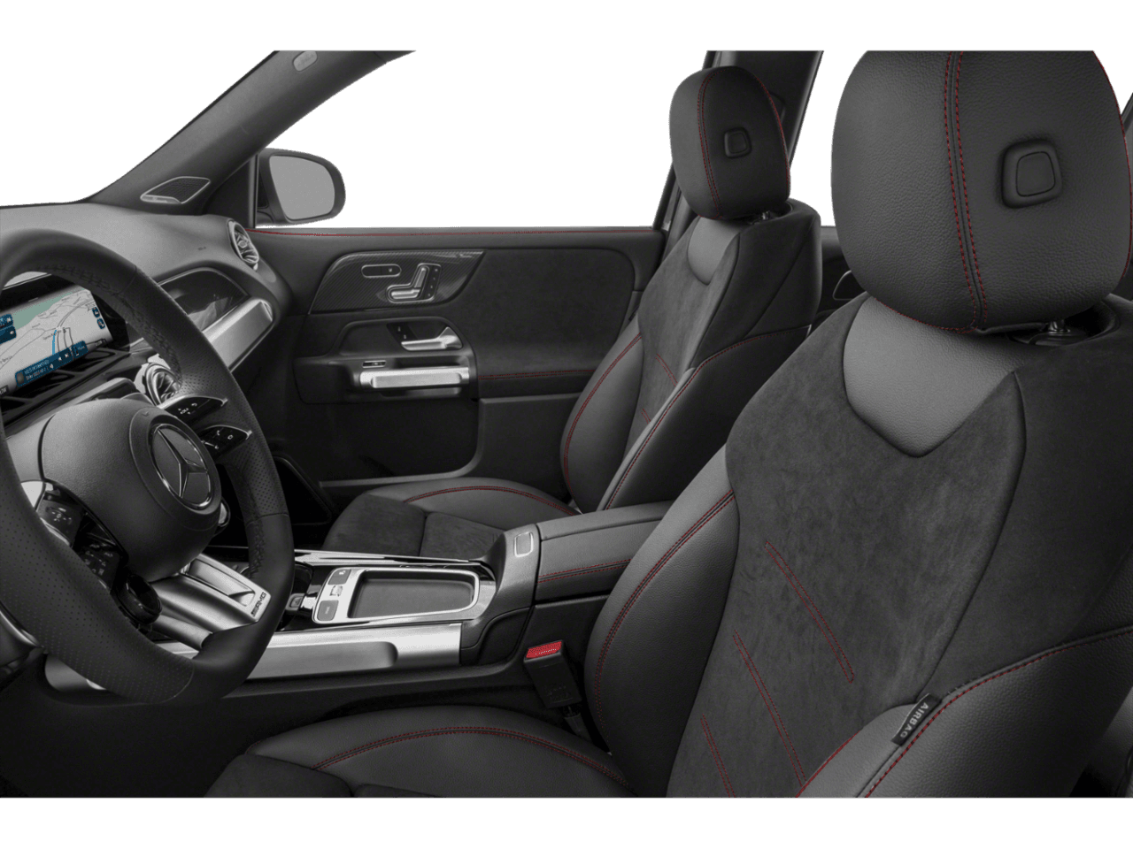 2026 Mercedes-Benz GLB AMG GLB 35 - Interior Driver's Side with Door Open, Front Seat Feature