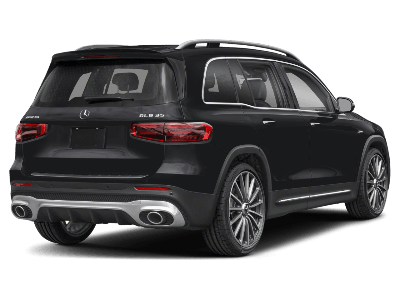 2026 Mercedes-Benz GLB AMG GLB 35 - Rear 3/4, facing to the right