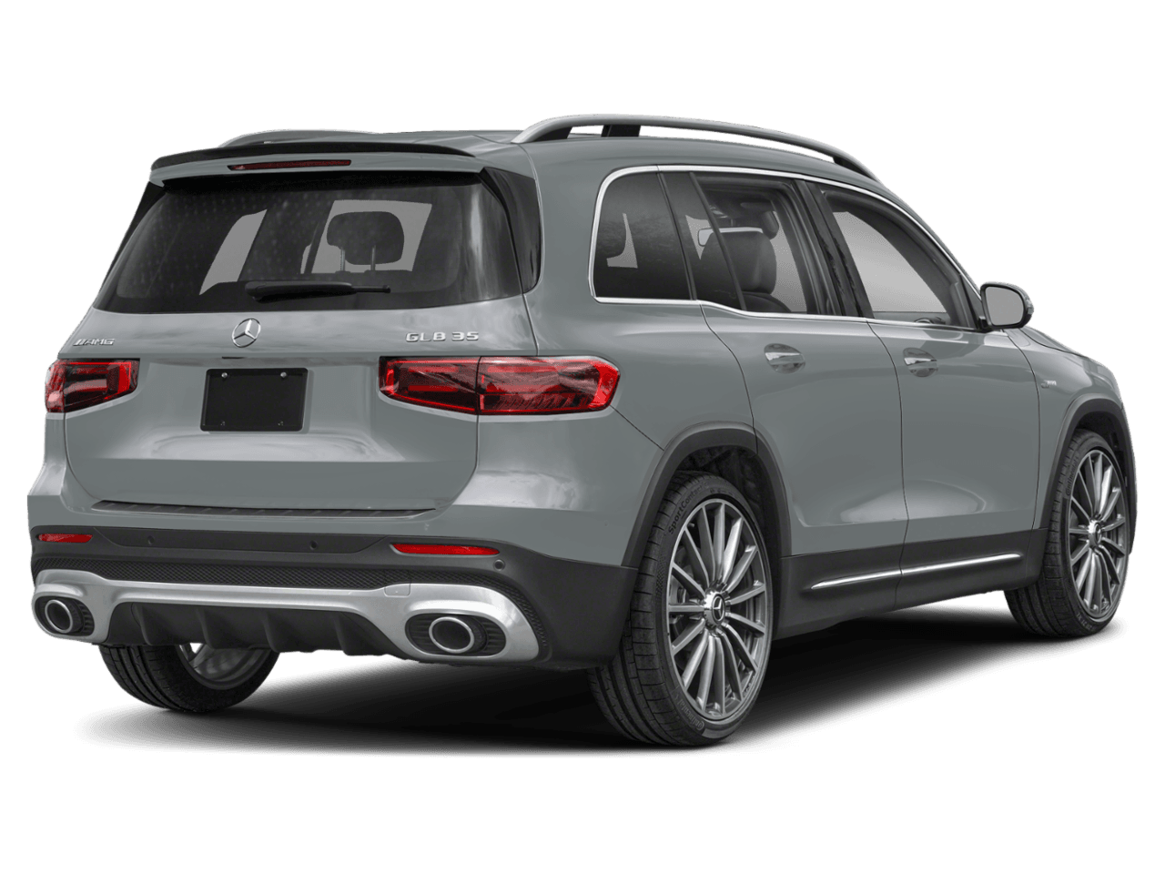 2026 Mercedes-Benz GLB AMG GLB 35 - Rear 3/4, facing to the right