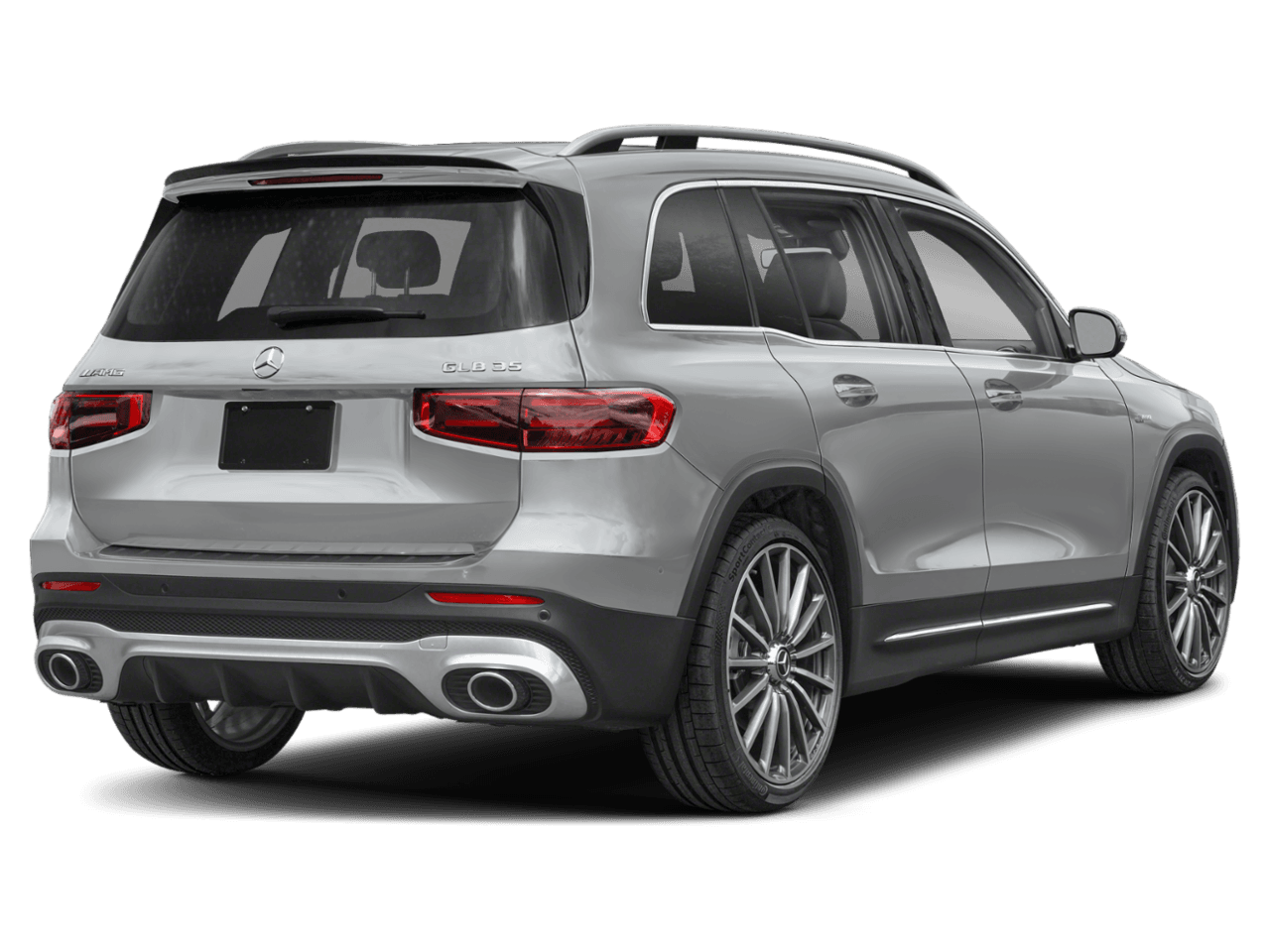 2026 Mercedes-Benz GLB AMG GLB 35 - Rear 3/4, facing to the right