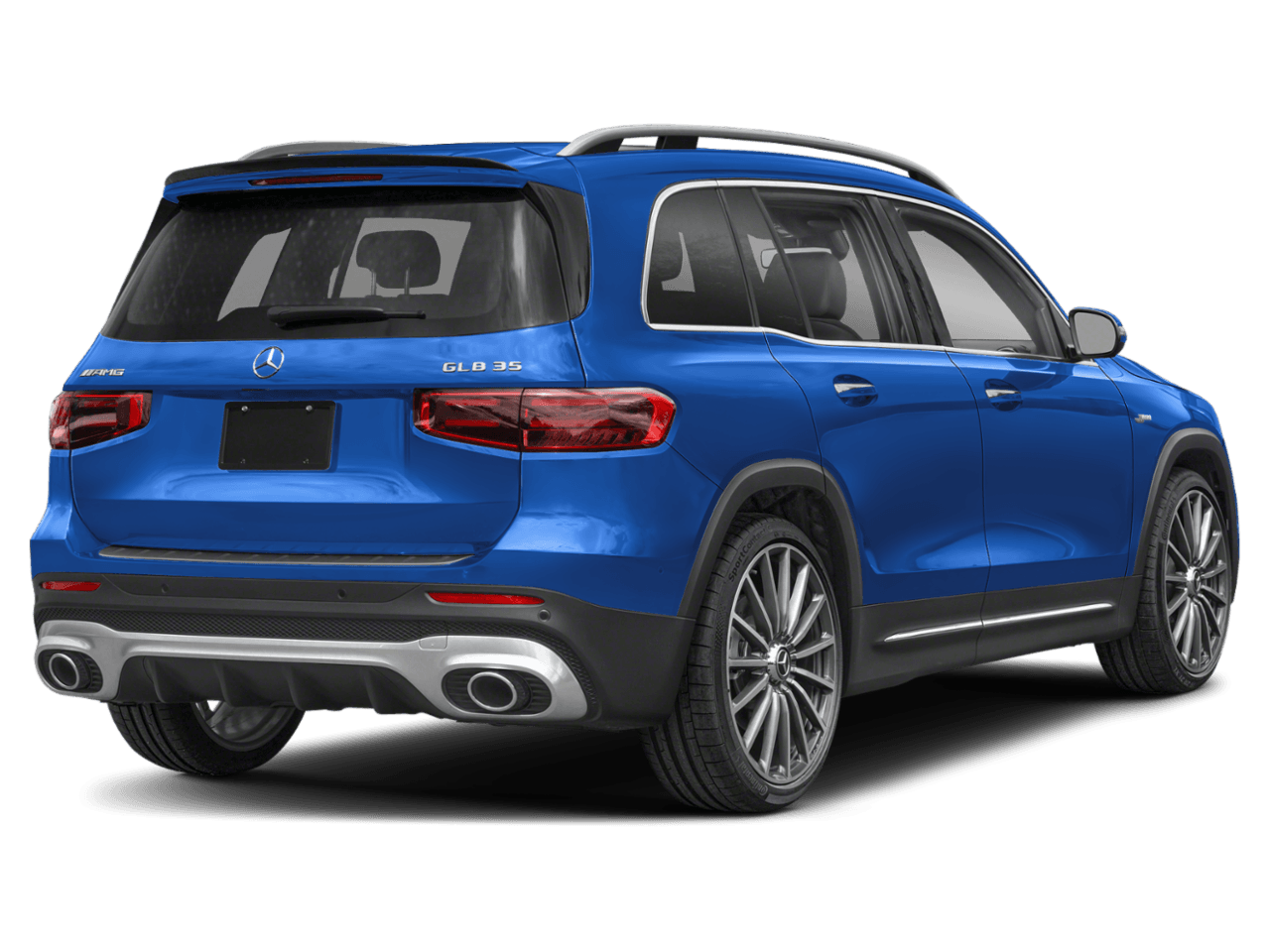 2026 Mercedes-Benz GLB AMG GLB 35 - Rear 3/4, facing to the right