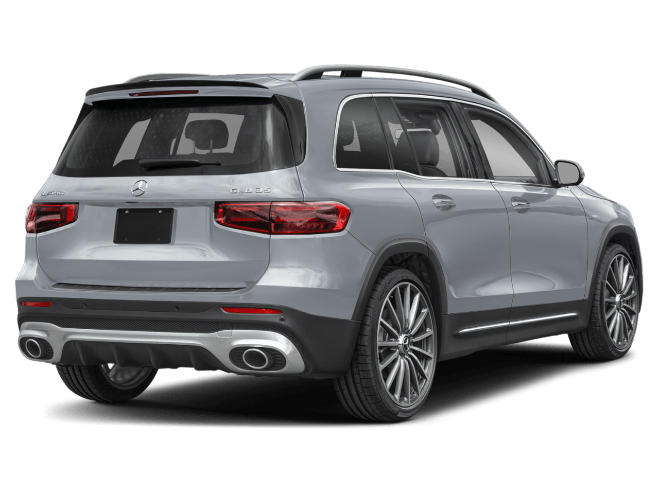 2026 Mercedes-Benz GLB AMG GLB 35 - Rear 3/4, facing to the right