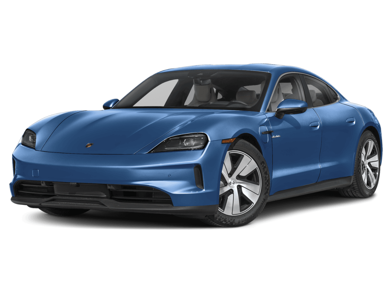 2025 Porsche Taycan GTS - Front 3/4, facing to the left